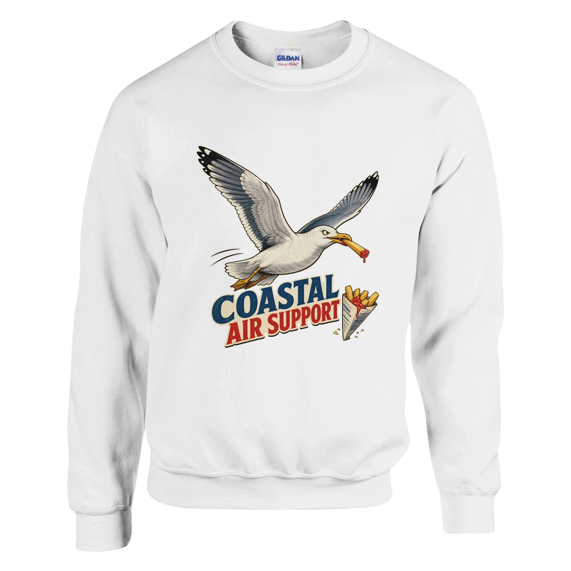 Coastal Air Support Seagull Graphic Sweatshirt — product view 1