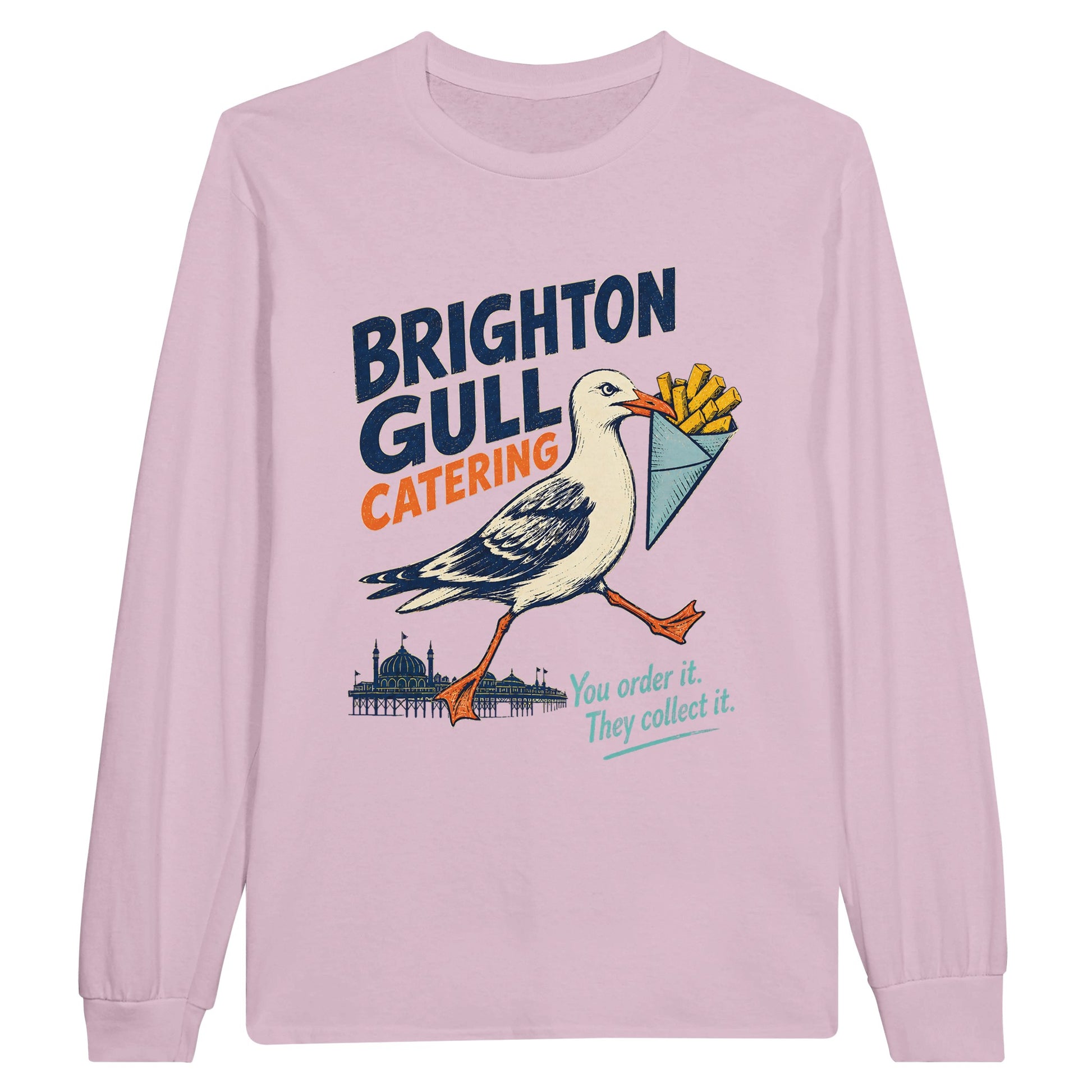 Brighton Gull Catering - You Order It, They Collect It Long-Sleeve T-shirt — product view 6
