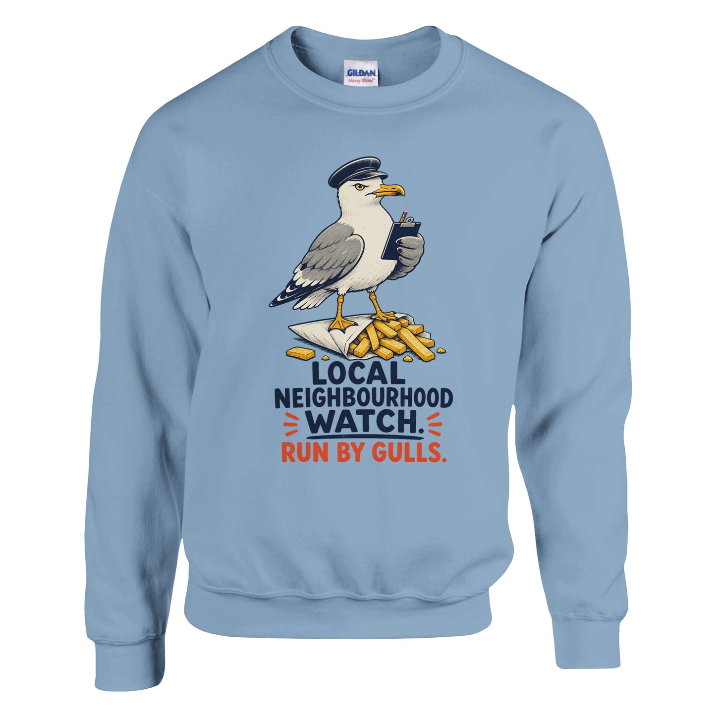 Local Neighbourhood Watch: Run by Gulls Sweatshirt — product view 15