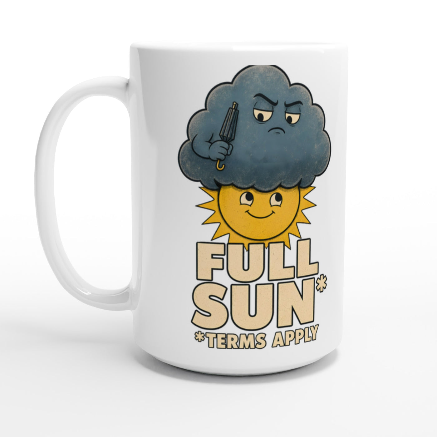 Full Sun, Terms Apply Weather Graphic Large Mug
