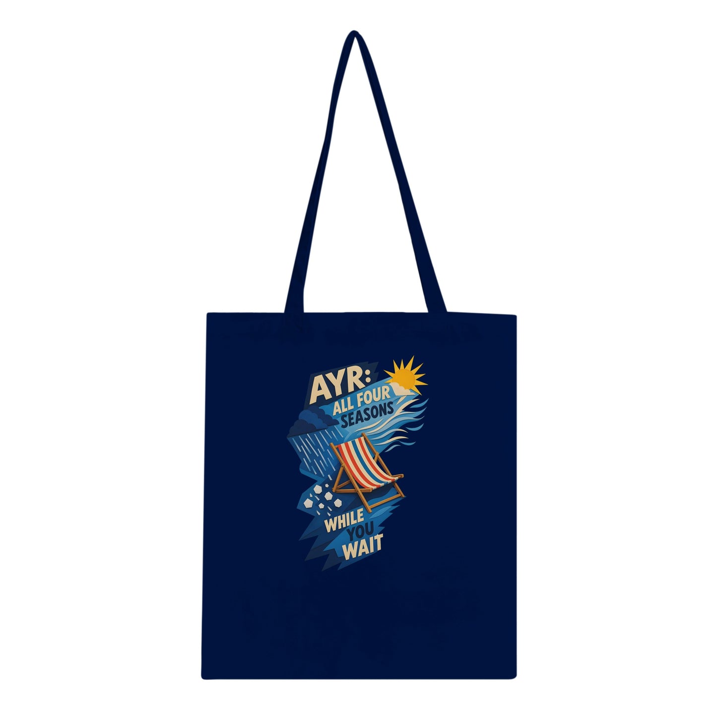 Ayr: All Four Seasons While You Wait Tote Bag — product view 2