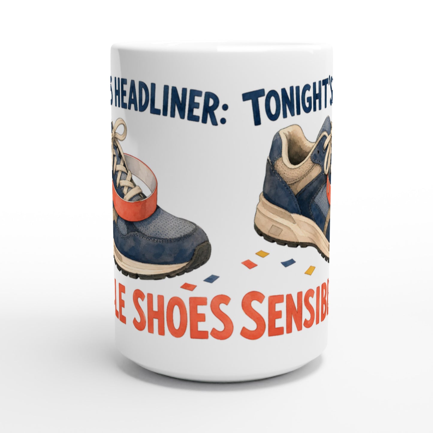 Tonight's Headliner: Sensible Shoes Concert Large Mug — product view 2
