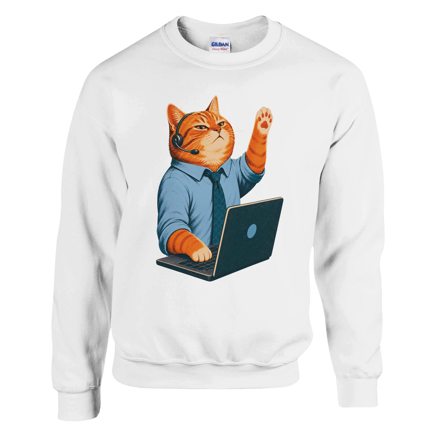 Cat Calls the Meeting Sweatshirt