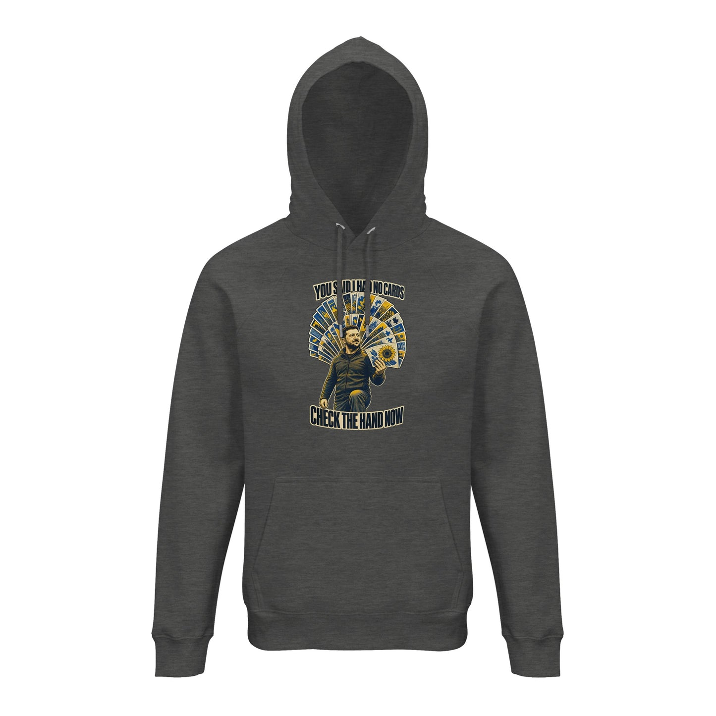 You Said I Had No Cards – Zelenskyy Satire Hoodie — product view 5
