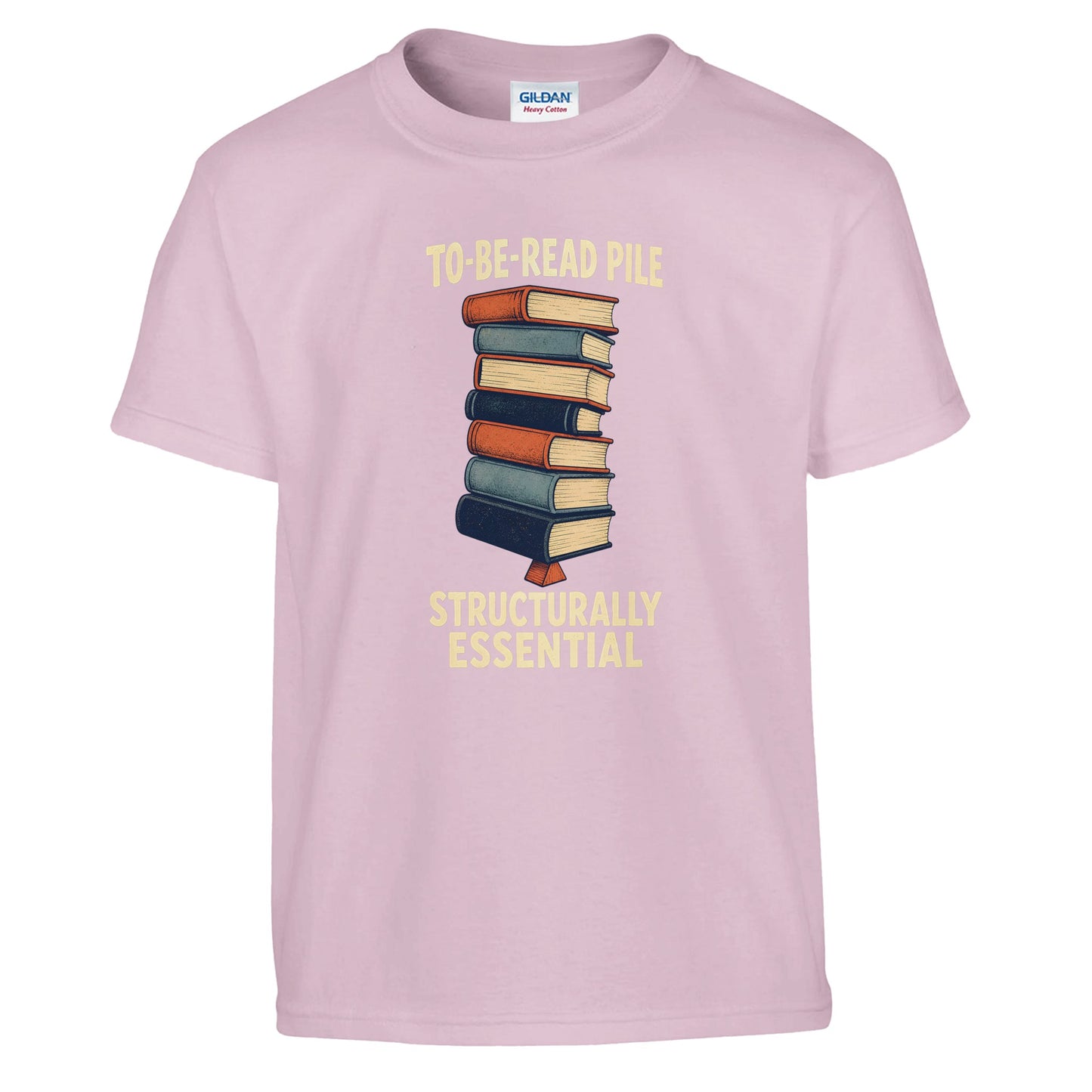 To-Be-Read Pile: Structurally Essential Book Graphic Kids' T-shirt — product view 9