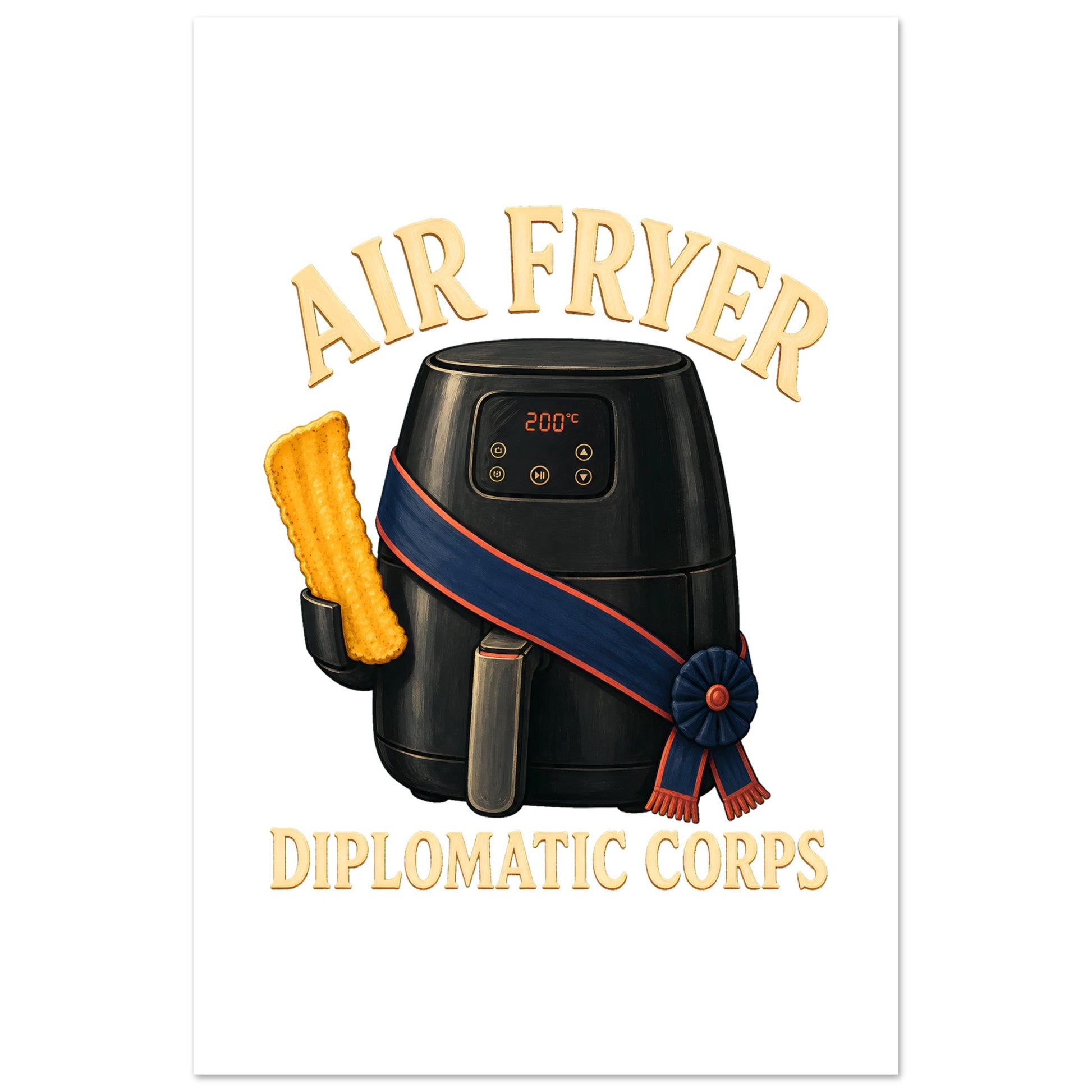 Air Fryer Diplomatic Corps Poster — product view 6