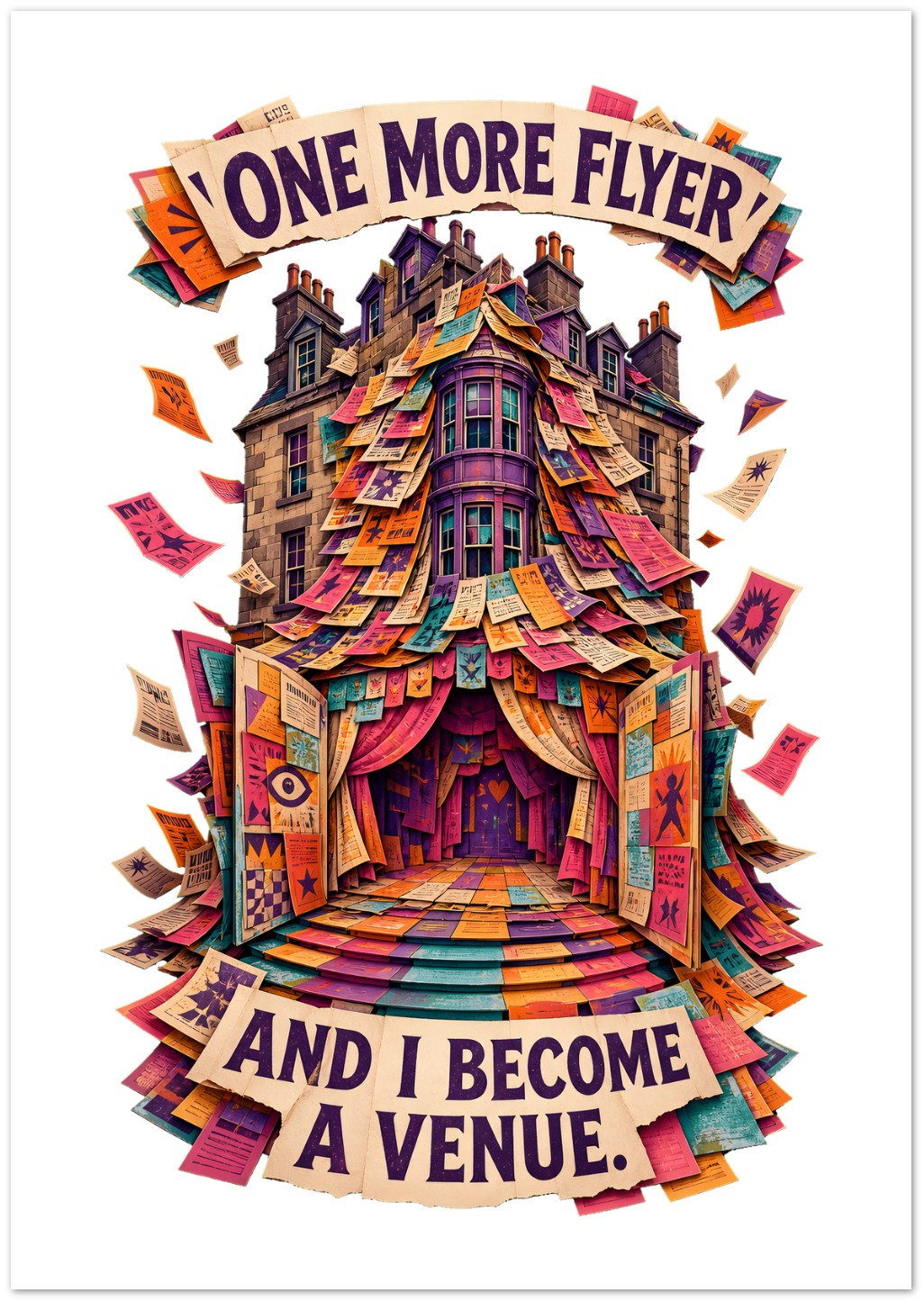 One More Flyer and I Become a Venue Greeting Card Pack — product view 2