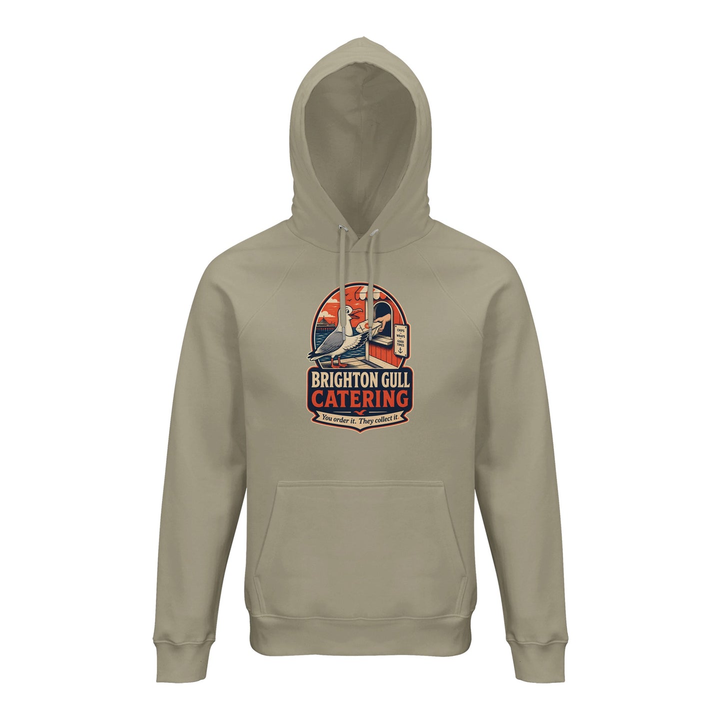 Brighton Gull Catering — Illustrated Hoodie — product view 3