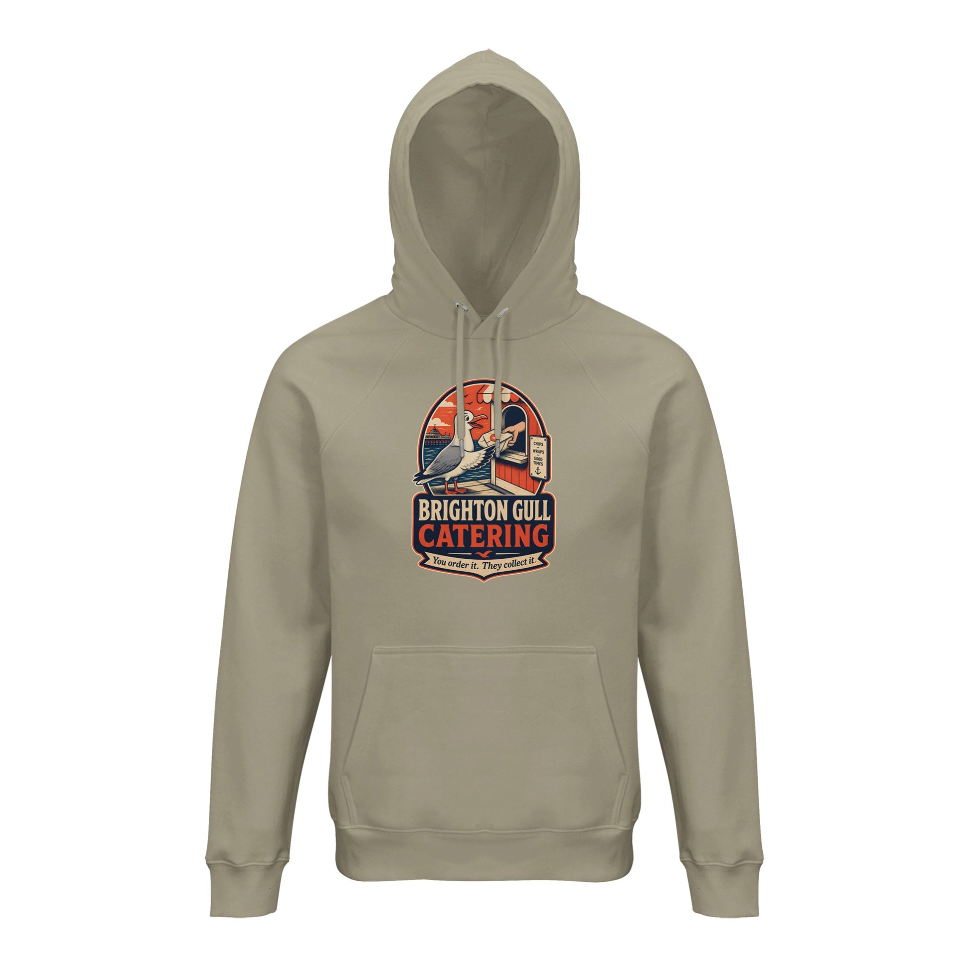 Brighton Gull Catering — Illustrated Hoodie — product view 3