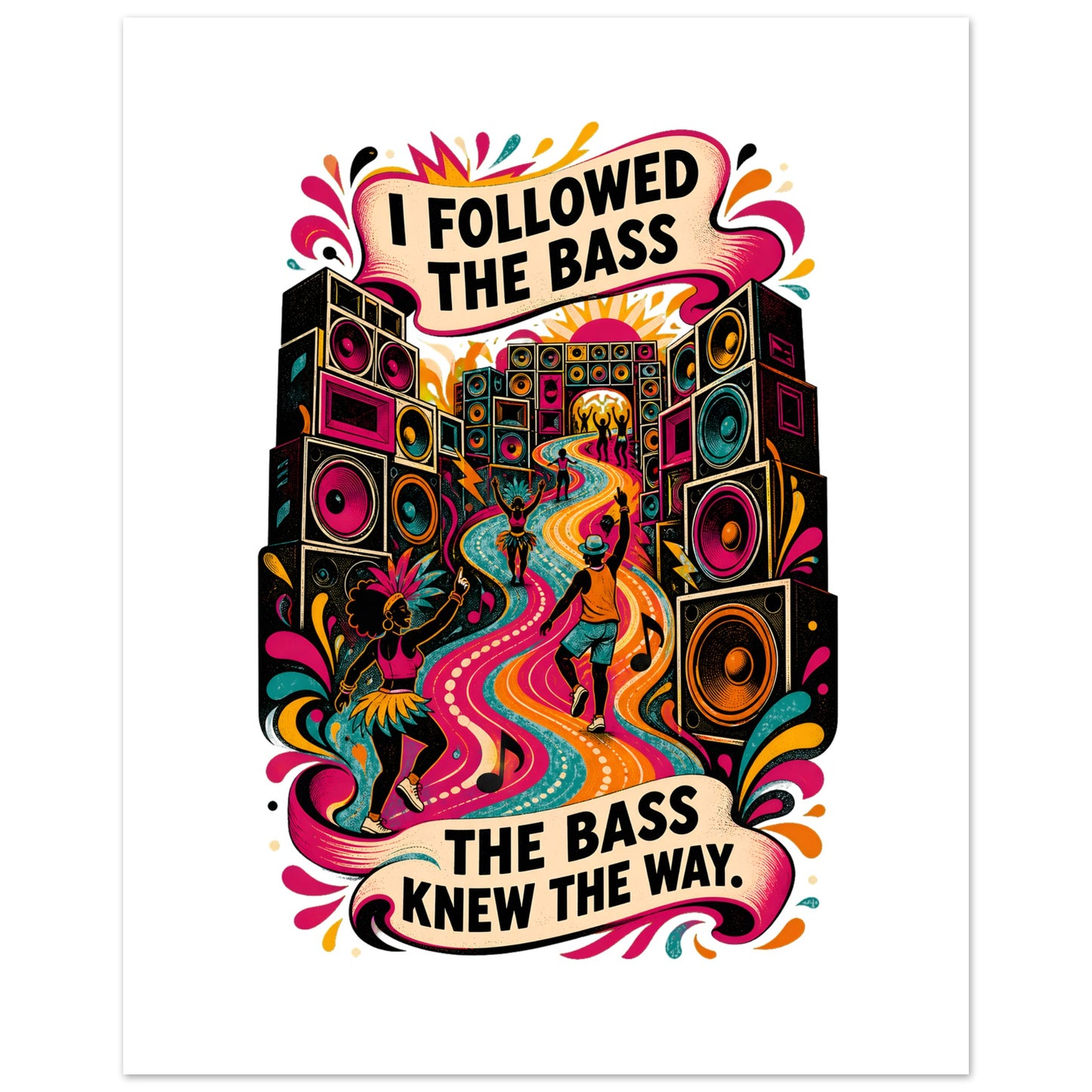 I Followed the Bass Poster — product view 3