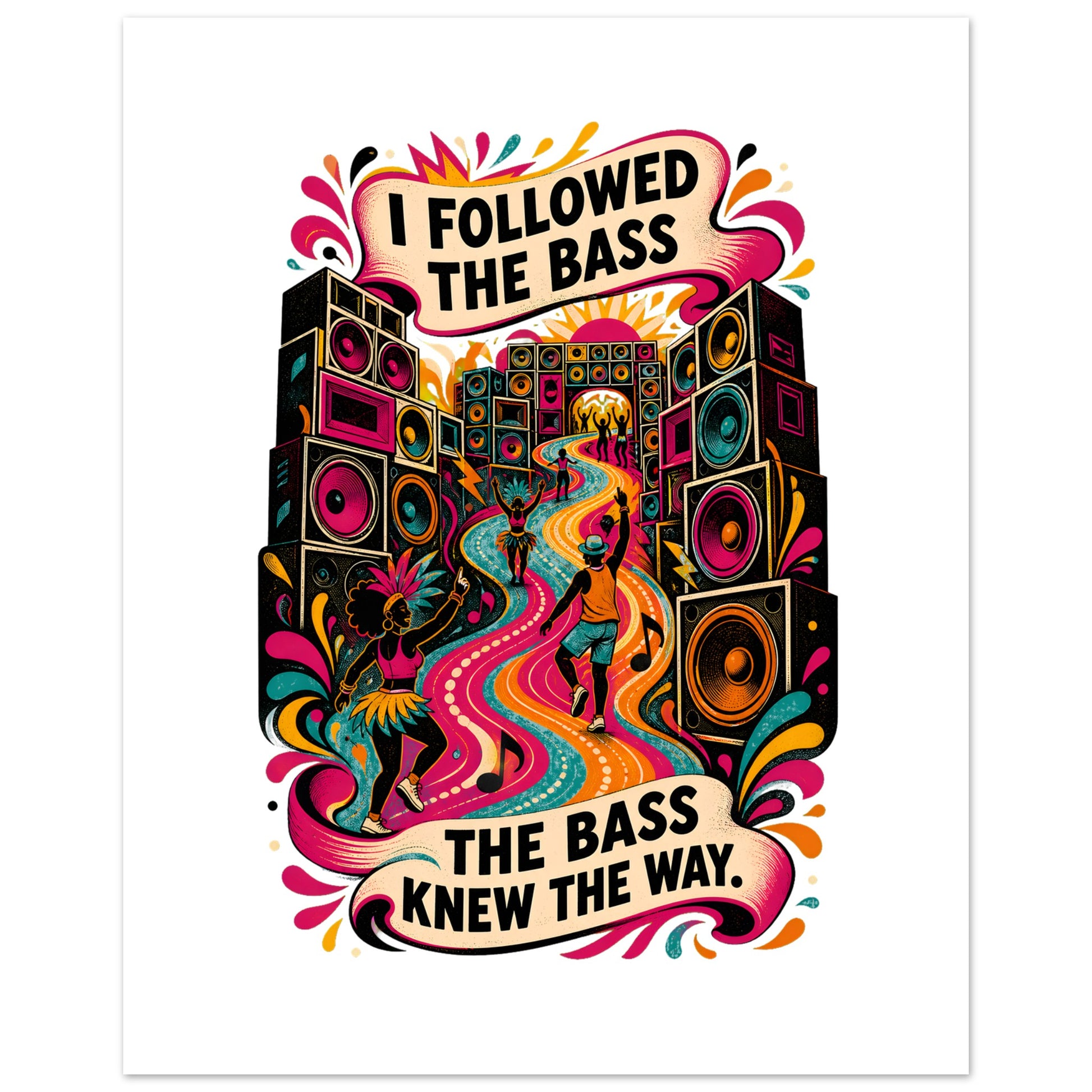 I Followed the Bass Poster — product view 3