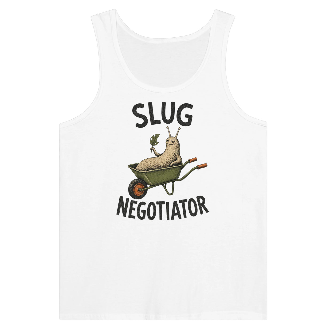Slug Negotiator Garden Graphic Premium Unisex Tank Top