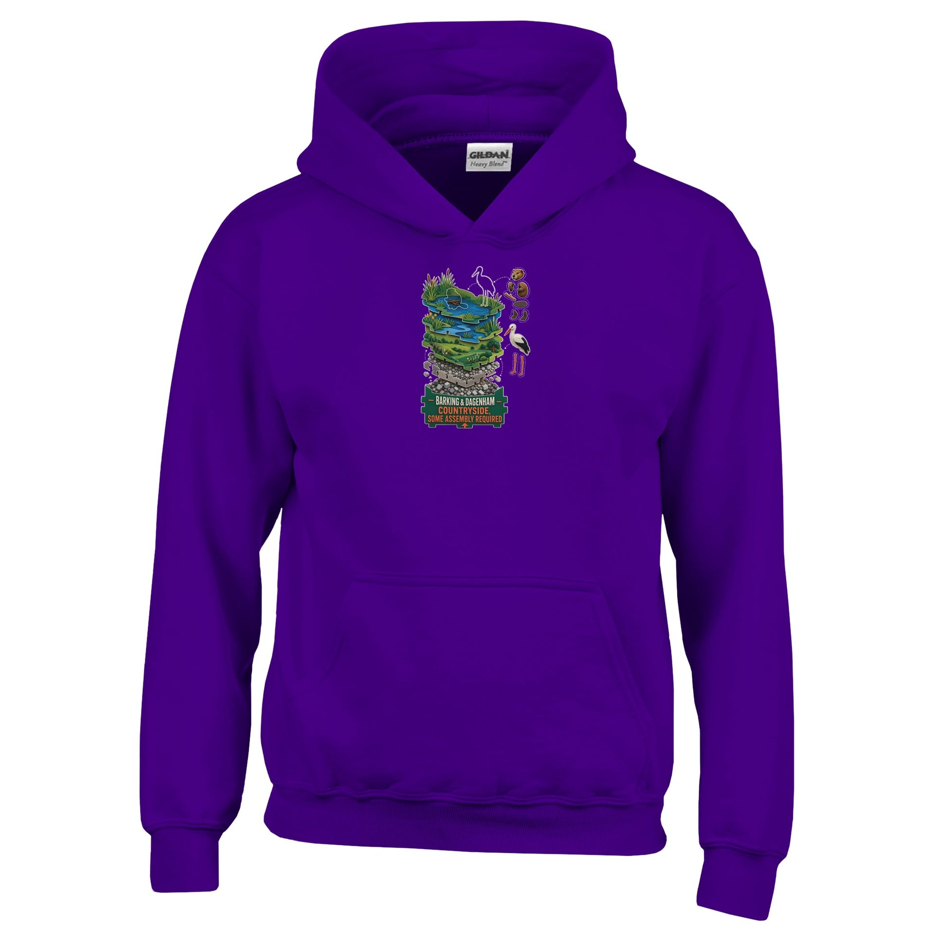 Barking & Dagenham Countryside Kids' Hoodie — product view 10