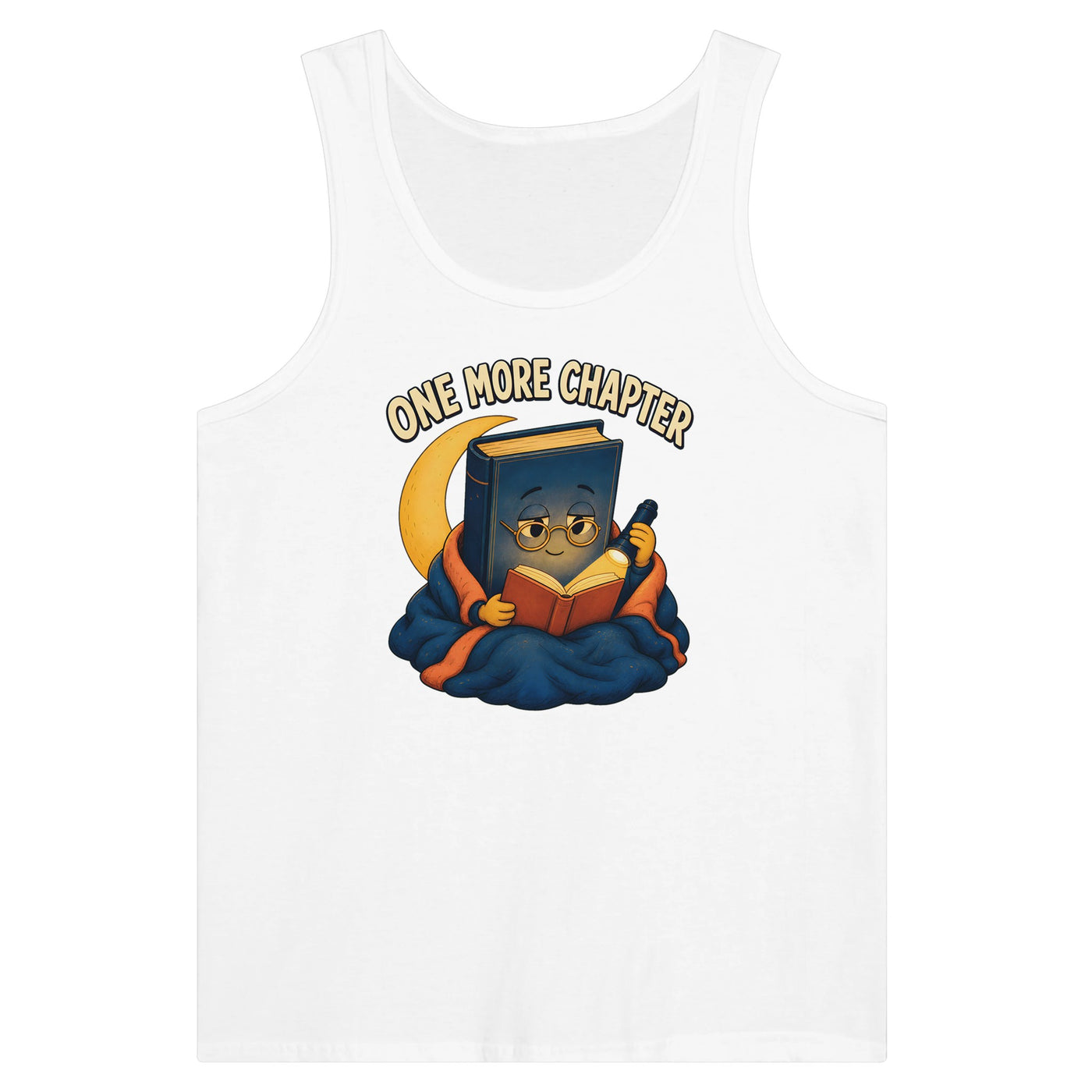 One More Chapter Reader Graphic Premium Unisex Tank Top