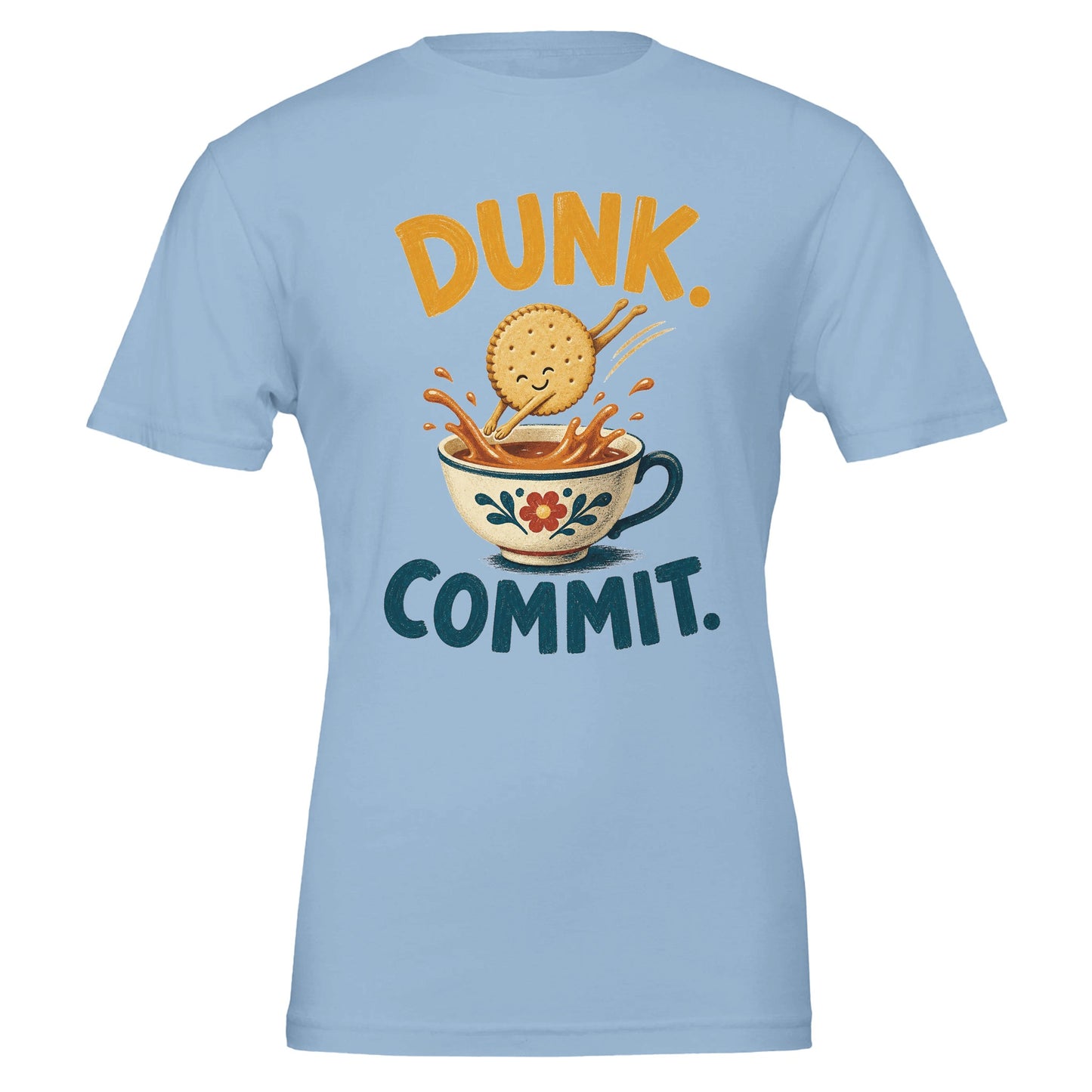 Dunk. Commit. Tea Biscuit Graphic T-shirt — product view 2