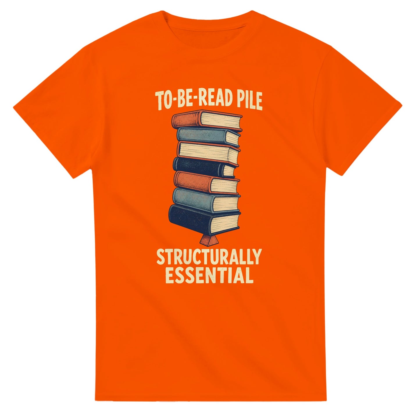 To-Be-Read Pile: Structurally Essential Book Graphic T-shirt — product view 7