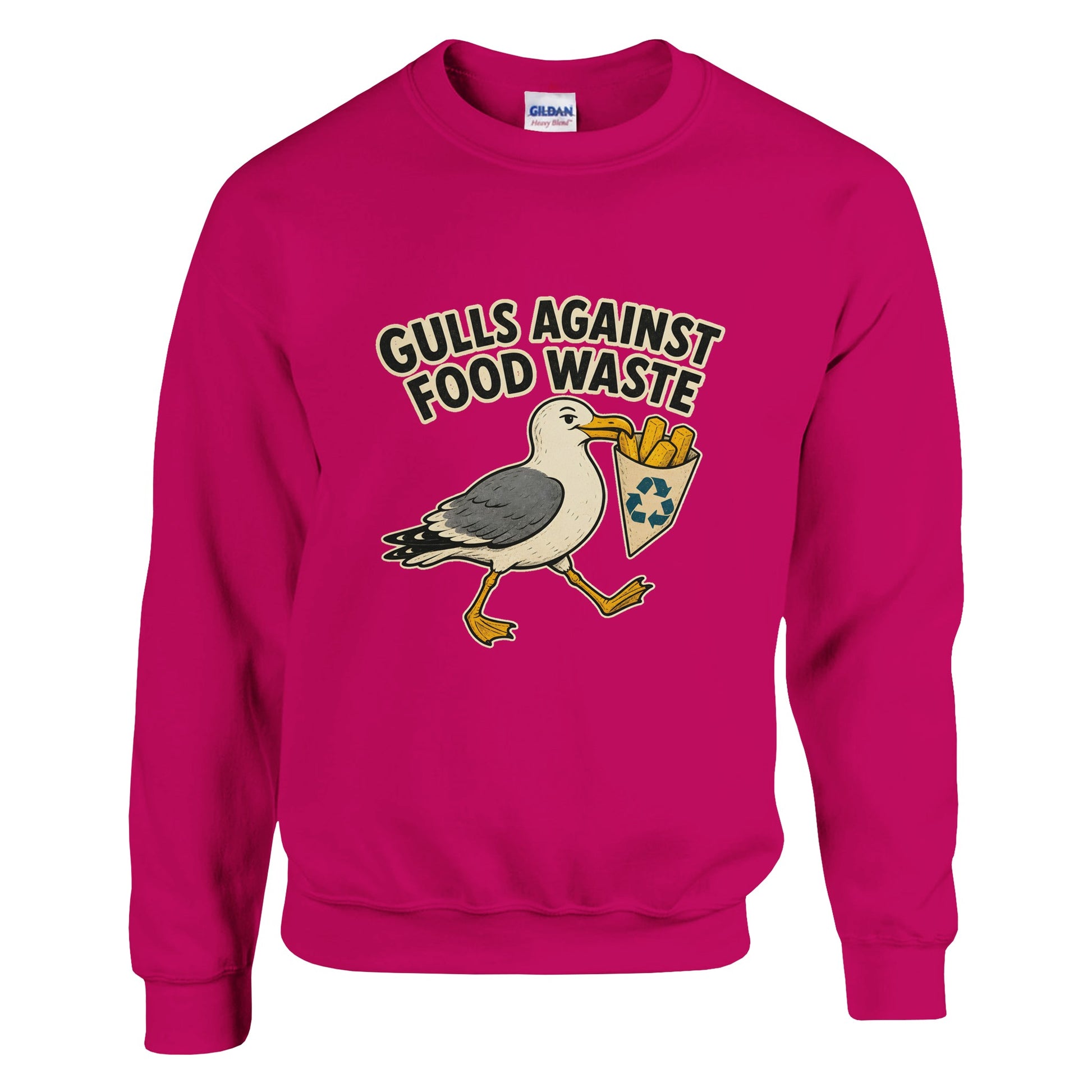Gulls Against Food Waste Graphic Sweatshirt — product view 3