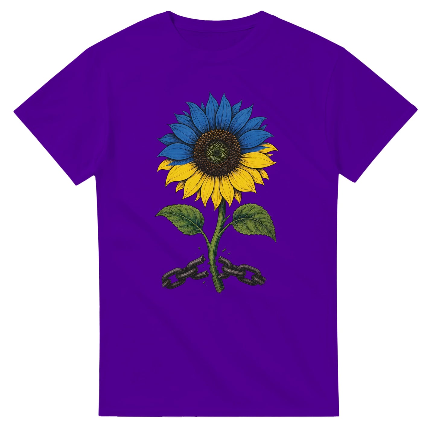 Ukraine Freedom Sunflower T-shirt — product view 16