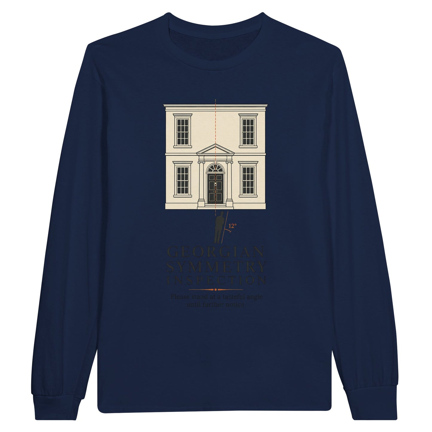 Georgian Symmetry Inspection — Bath Long-Sleeve T-shirt — product view 11