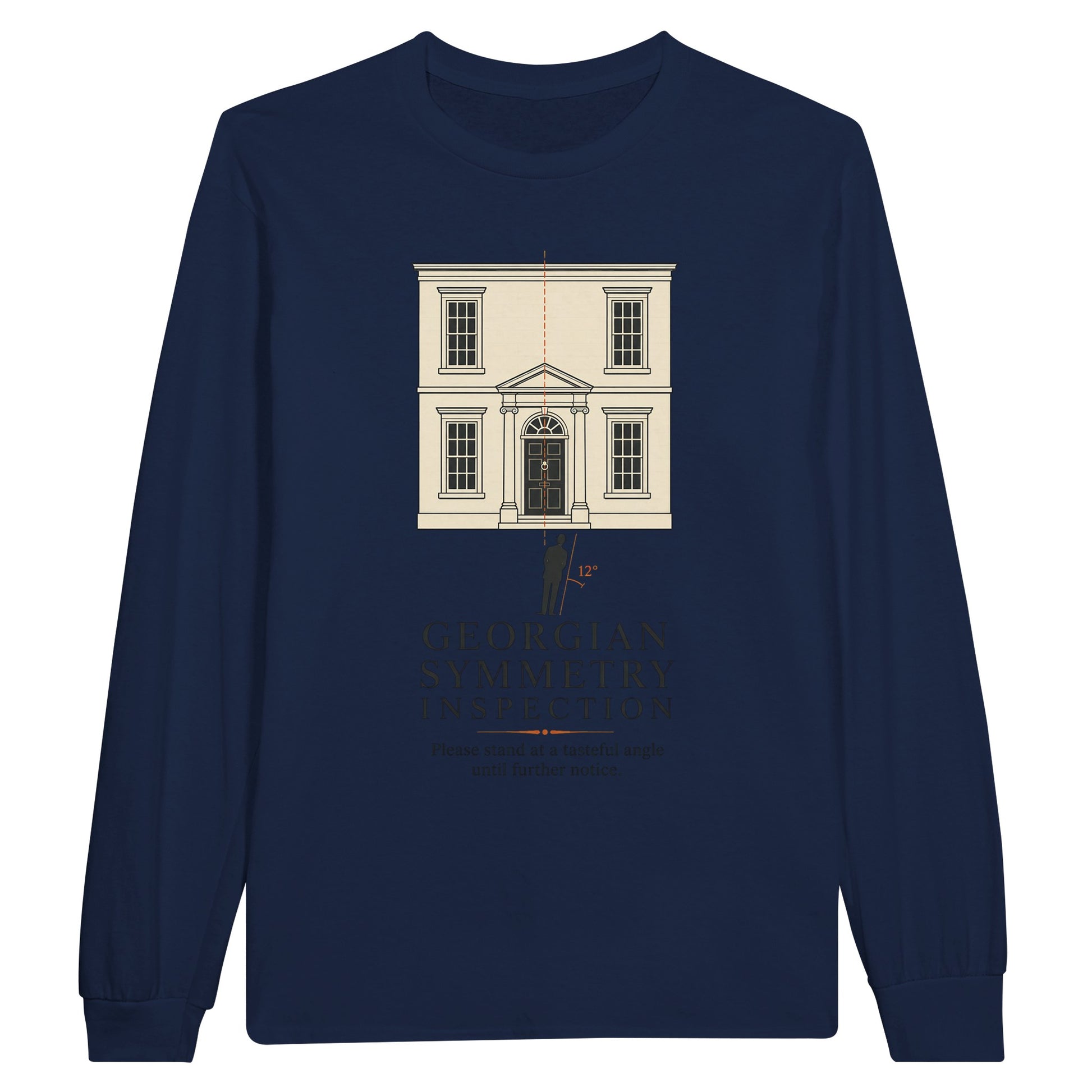Georgian Symmetry Inspection — Bath Long-Sleeve T-shirt — product view 11
