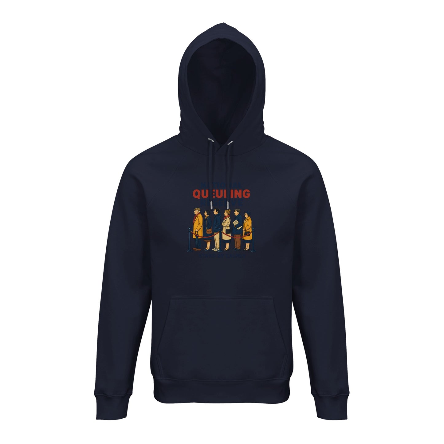 National Queueing Reserve – British Queue Graphic Hoodie — product view 3