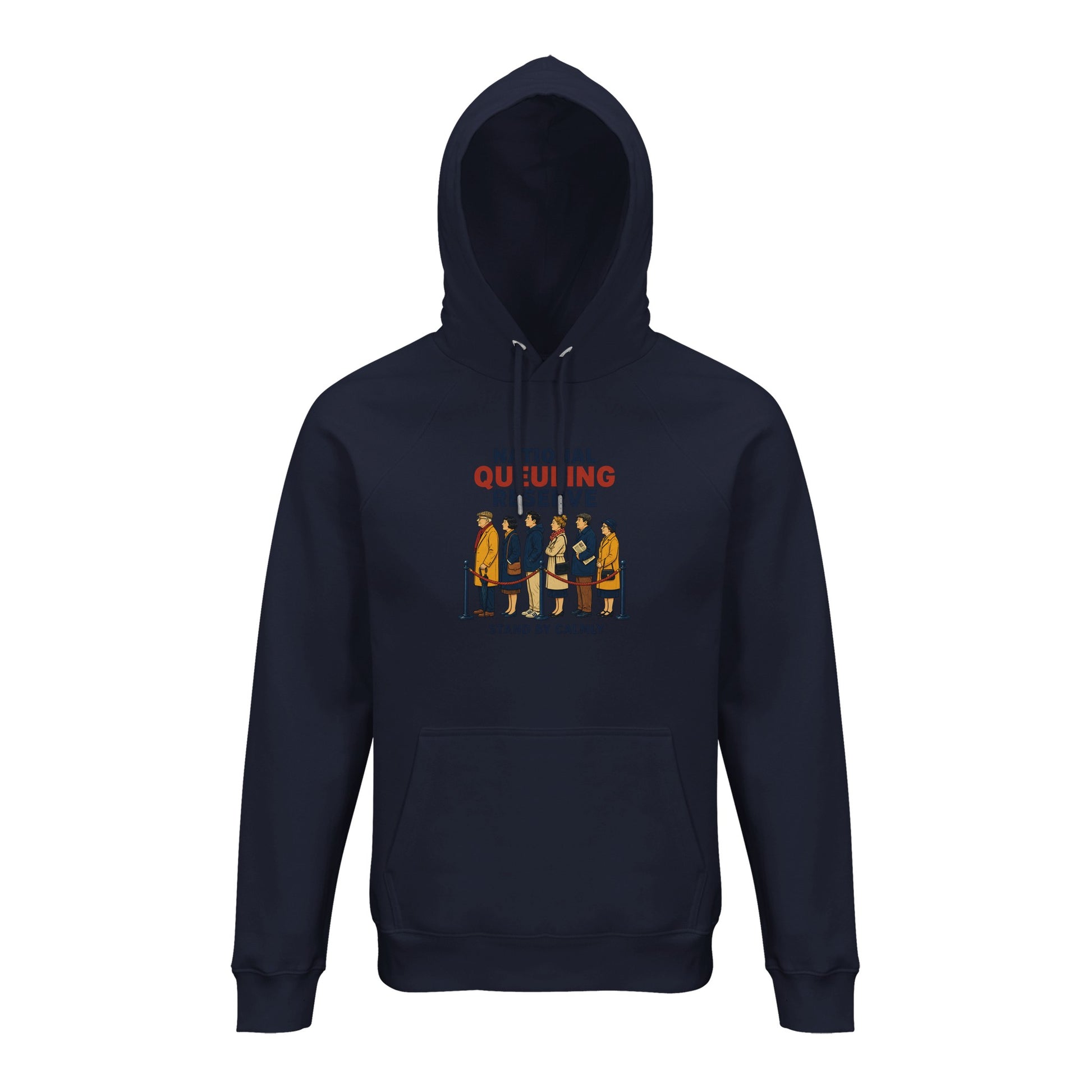 National Queueing Reserve – British Queue Graphic Hoodie — product view 3
