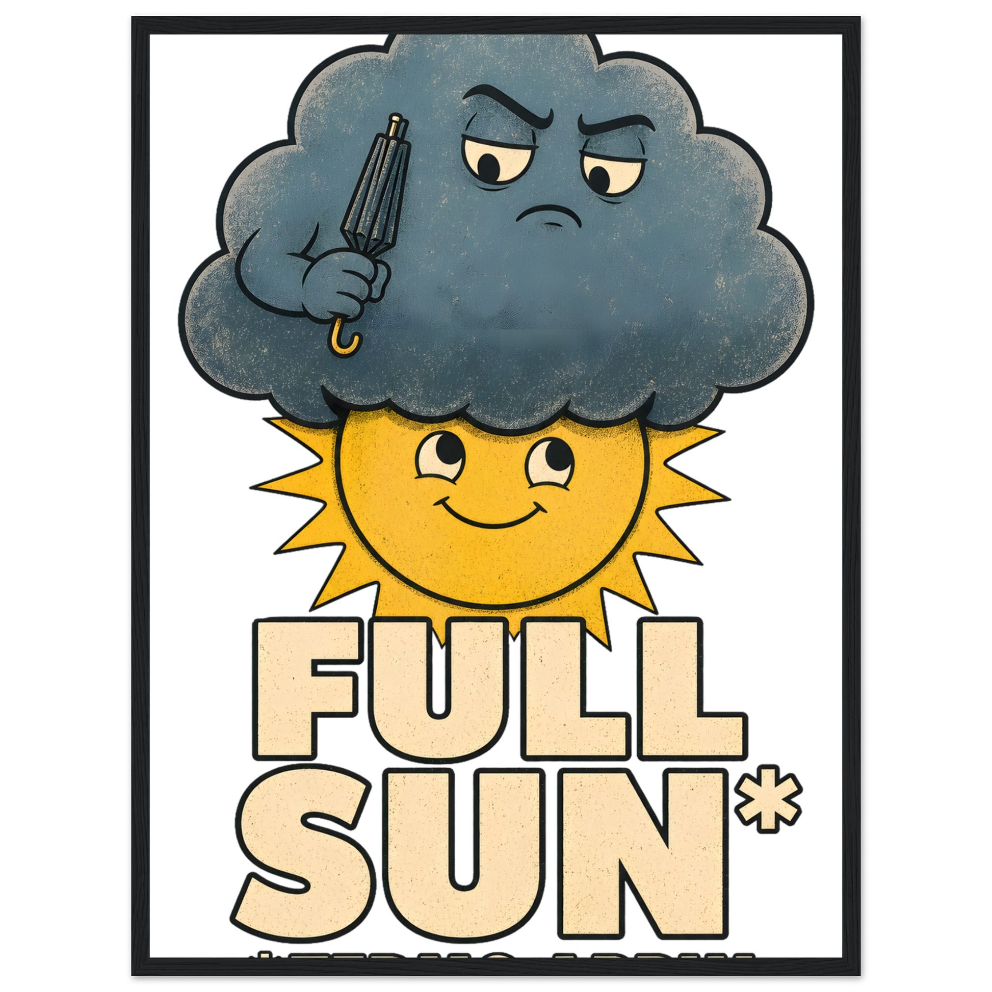 Full Sun, Terms Apply Weather Graphic Framed Wall Art — product view 9