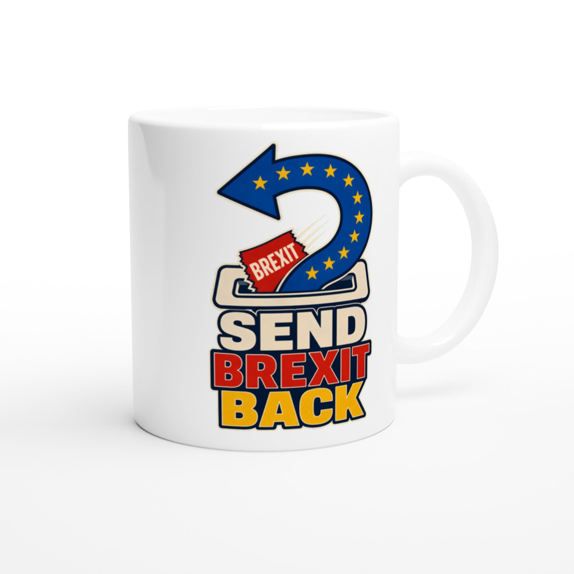 Send Brexit Back Pro-EU Graphic Mug — product view 3