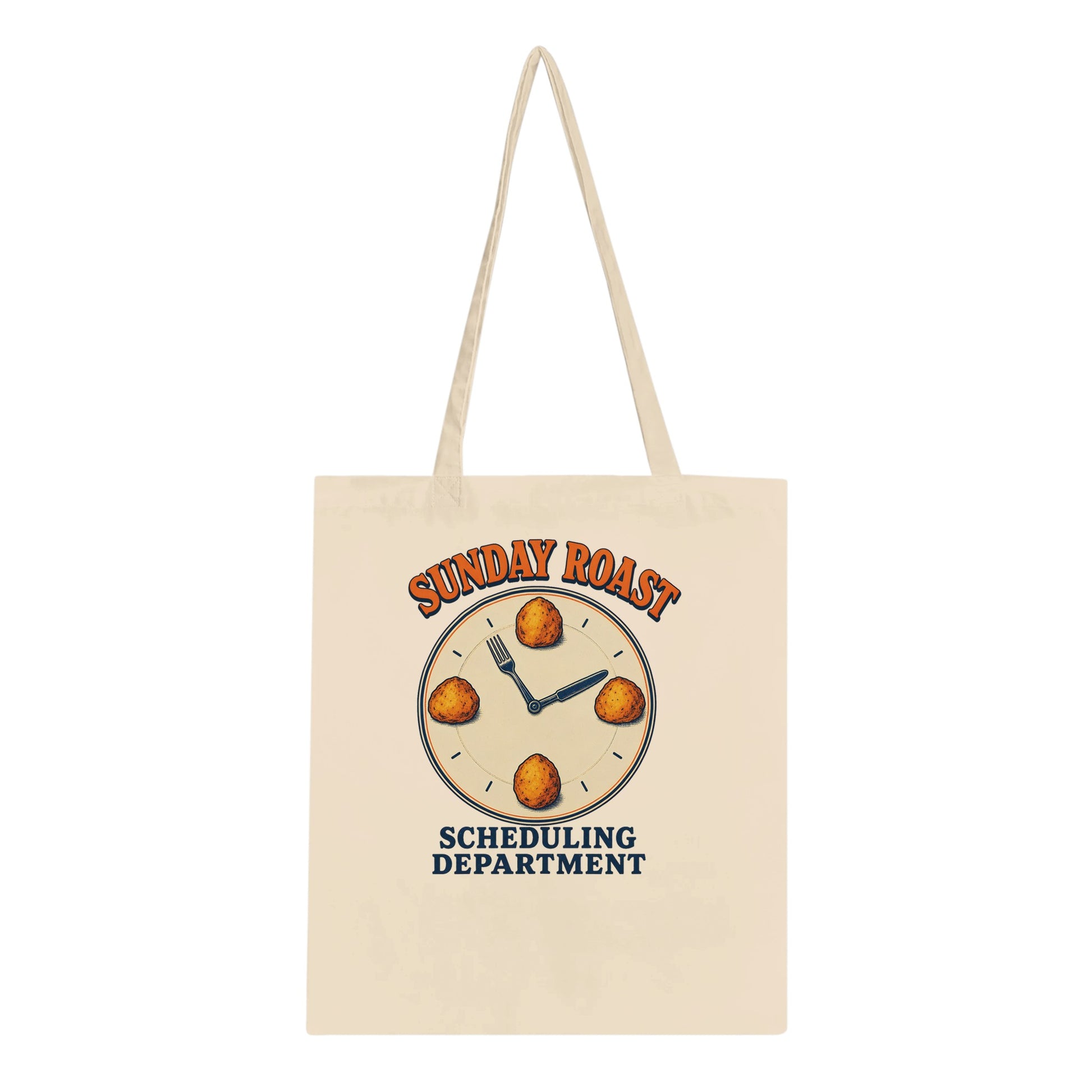 Sunday Roast Scheduling Department Tote Bag — product view 2
