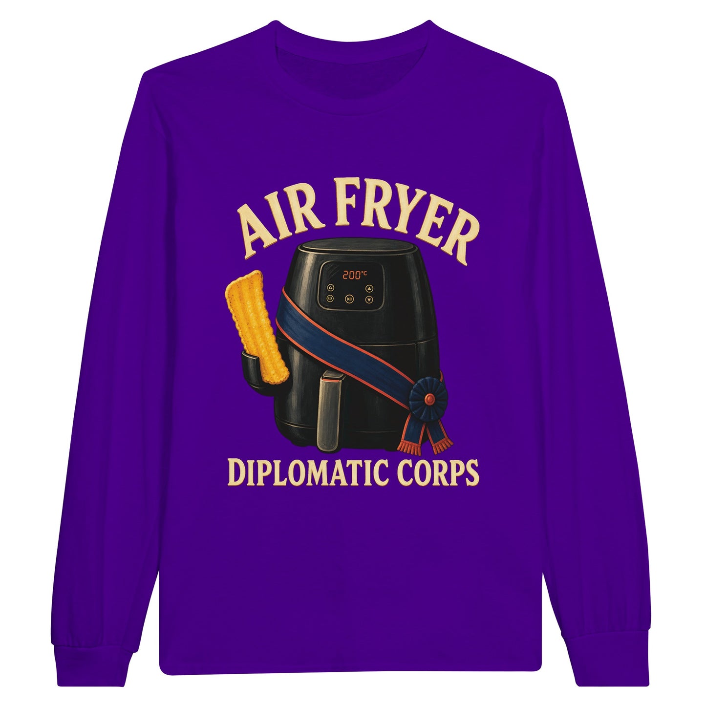 Air Fryer Diplomatic Corps Long-Sleeve T-shirt — product view 13