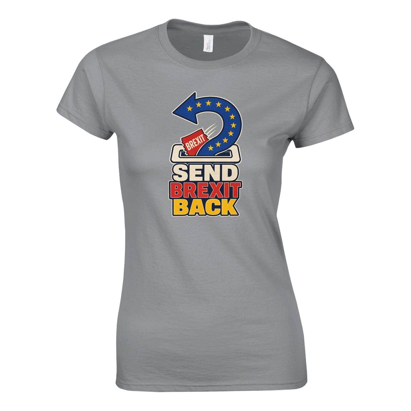 Send Brexit Back Pro-EU Graphic Women's T-shirt — product view 2