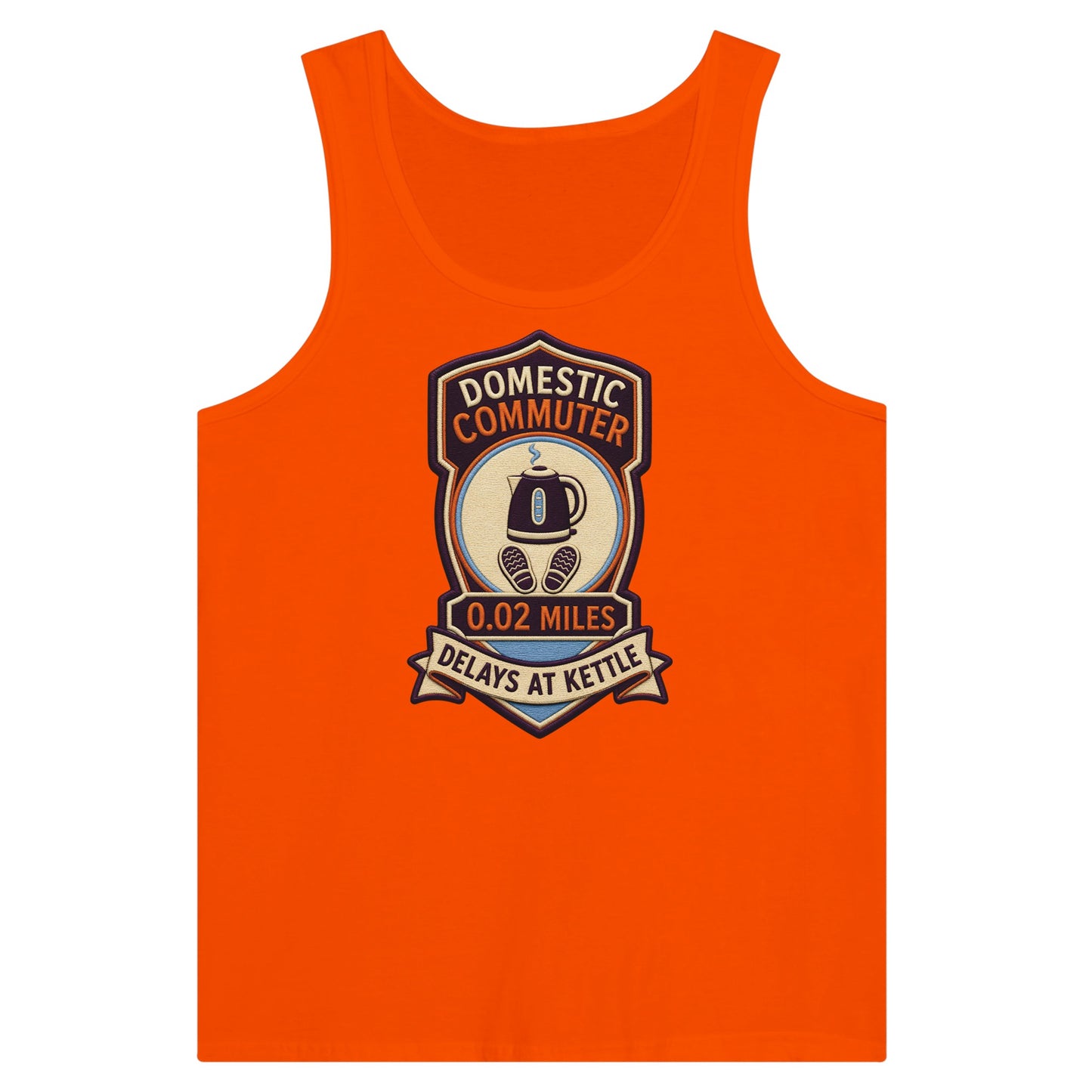 Domestic Commuter Premium Unisex Tank Top — product view 7