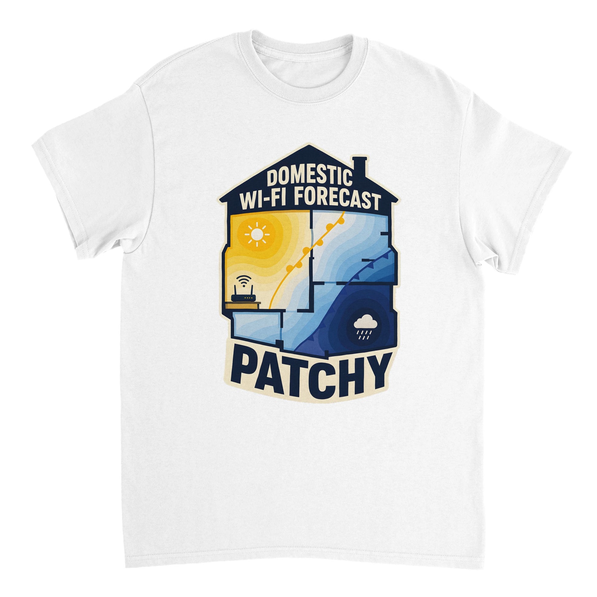 Domestic Wi-Fi Forecast Patchy T-shirt — product view 17