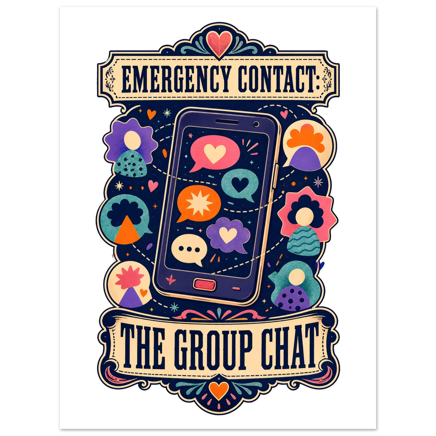 Emergency Contact — The Group Chat Poster — product view 4
