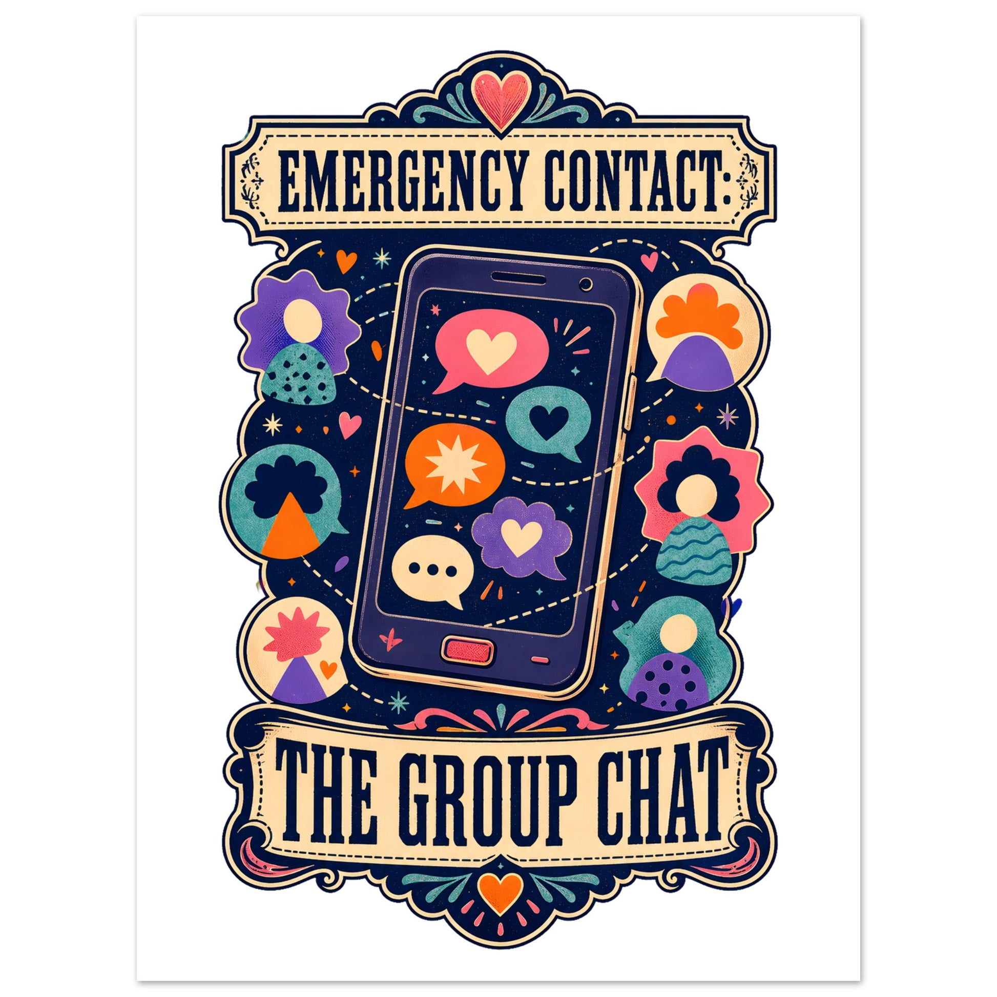 Emergency Contact — The Group Chat Poster — product view 4