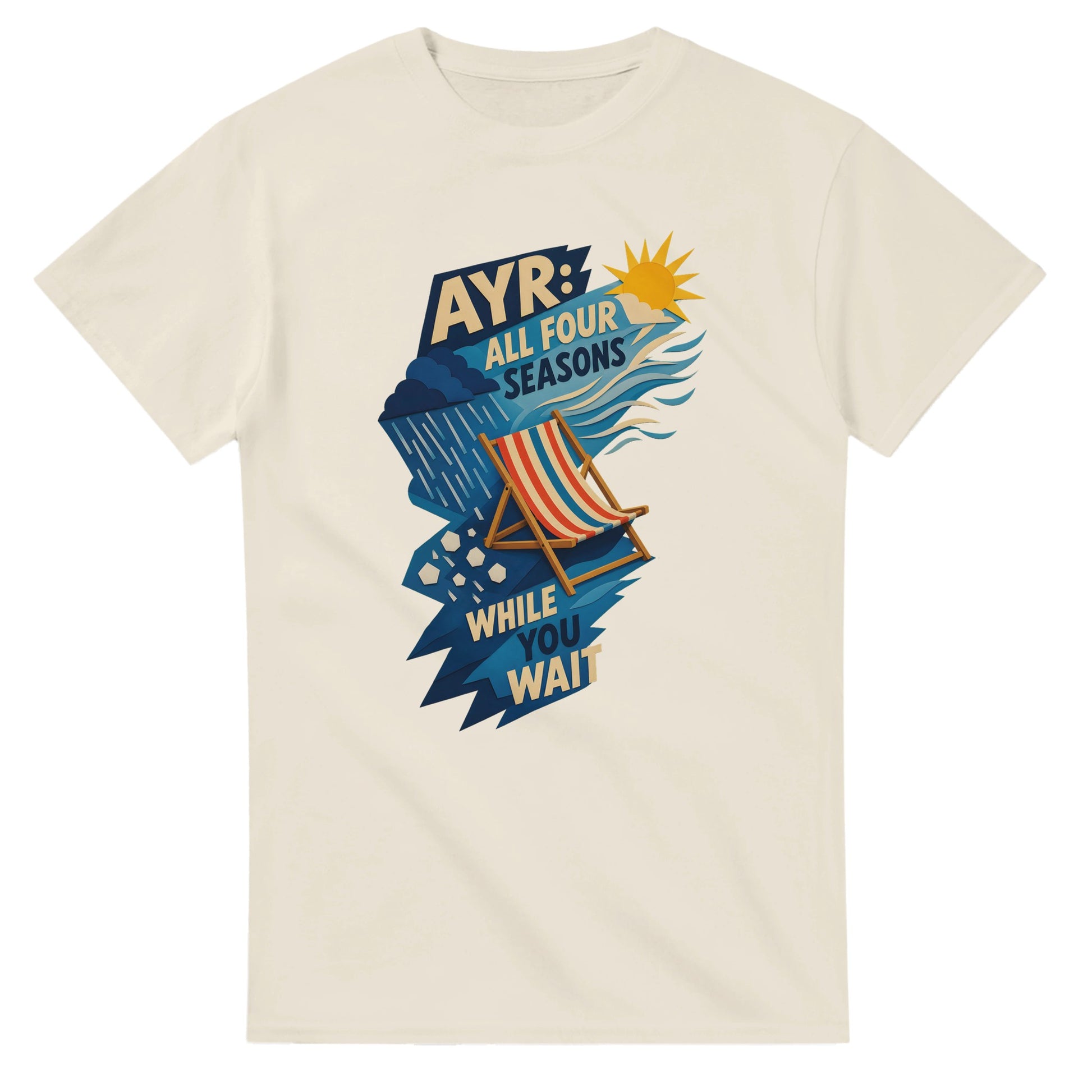 Ayr: All Four Seasons While You Wait T-shirt — product view 8