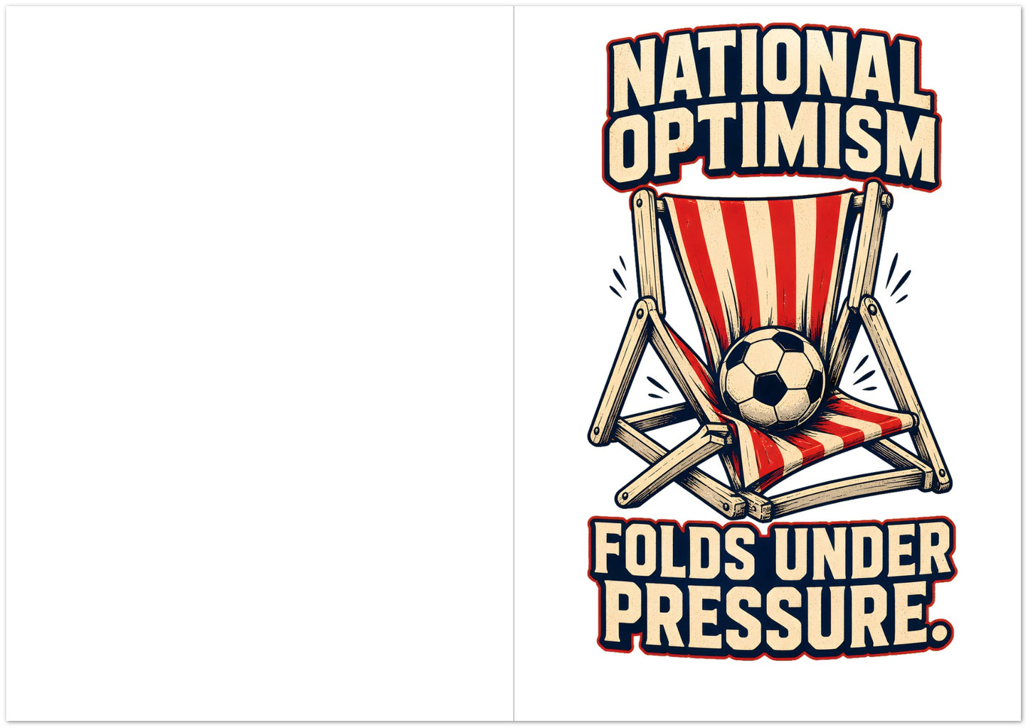 National Optimism Folds Under Pressure Football Greeting Card Pack — product view 5