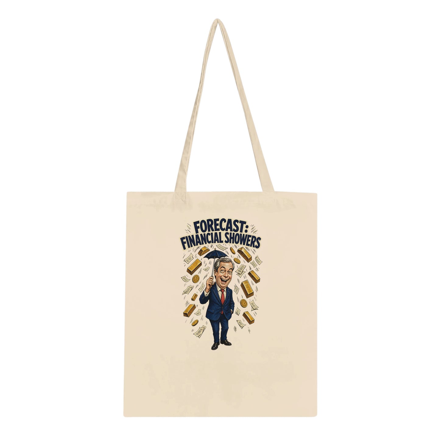 Forecast: Financial Showers Tote Bag — product view 1