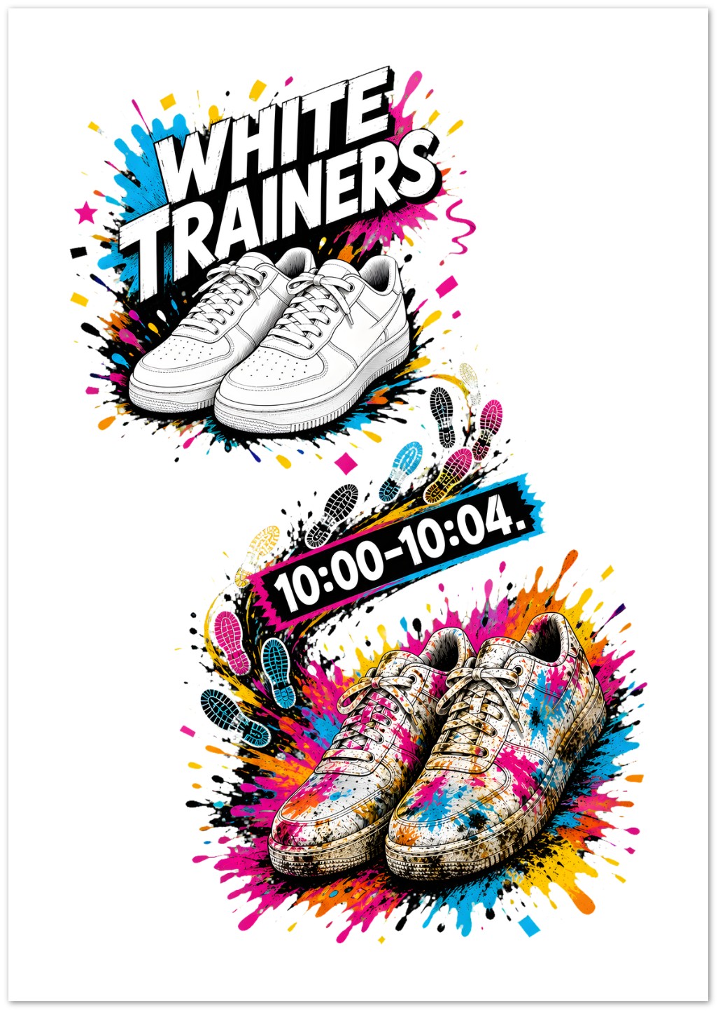 White Trainers: 10:00–10:04 Greeting Card Pack — product view 2