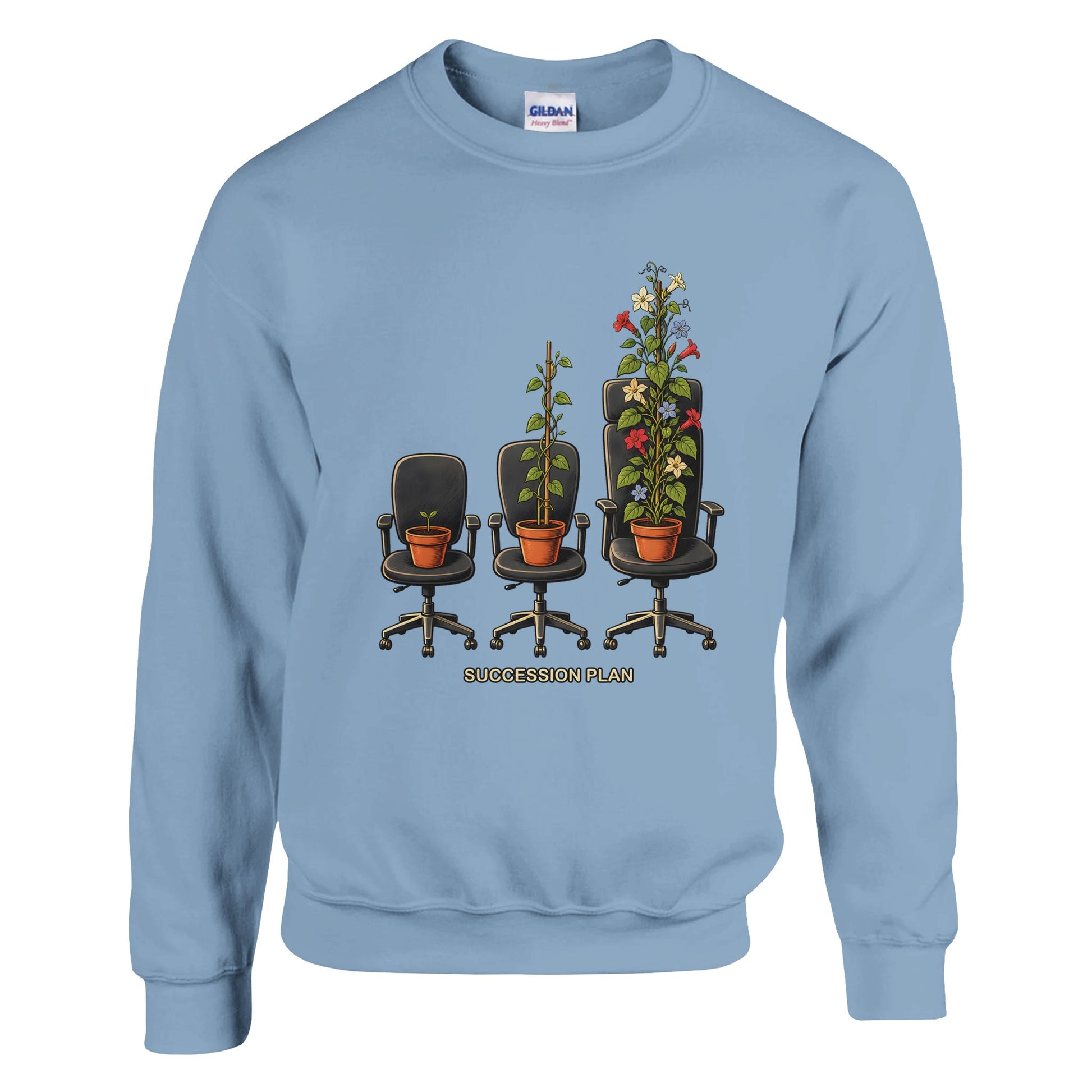 Succession Plan Office Chair Garden Graphic Sweatshirt — product view 10