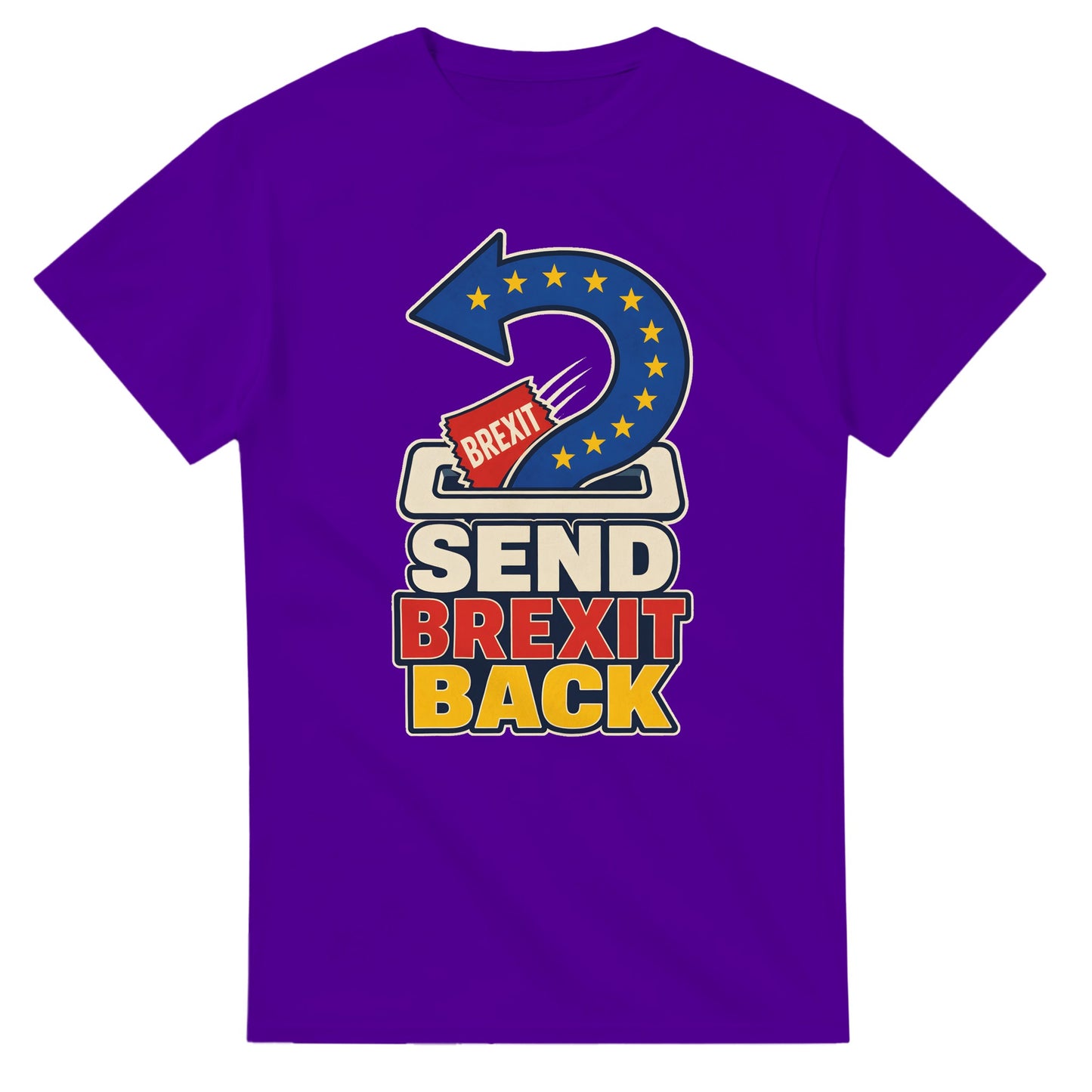 Send Brexit Back Pro-EU Graphic T-shirt — product view 16