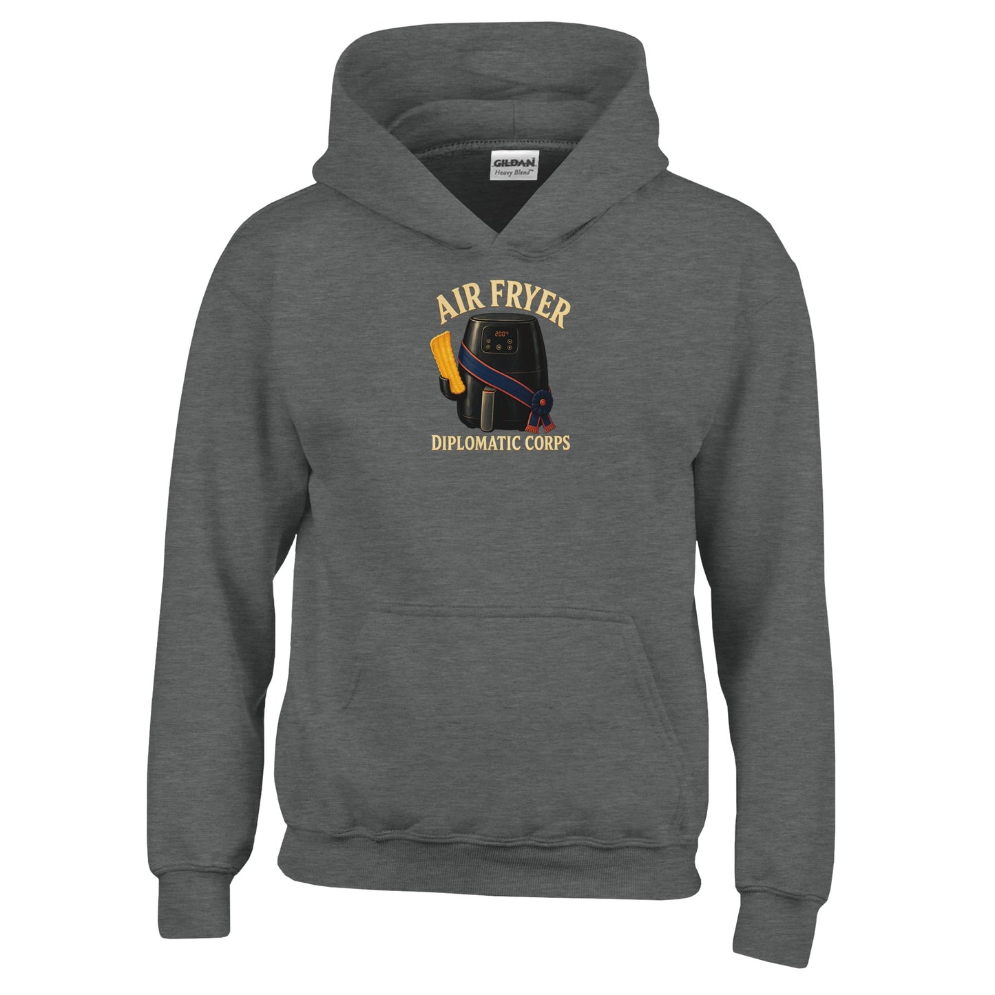 Air Fryer Diplomatic Corps Kids' Hoodie — product view 2