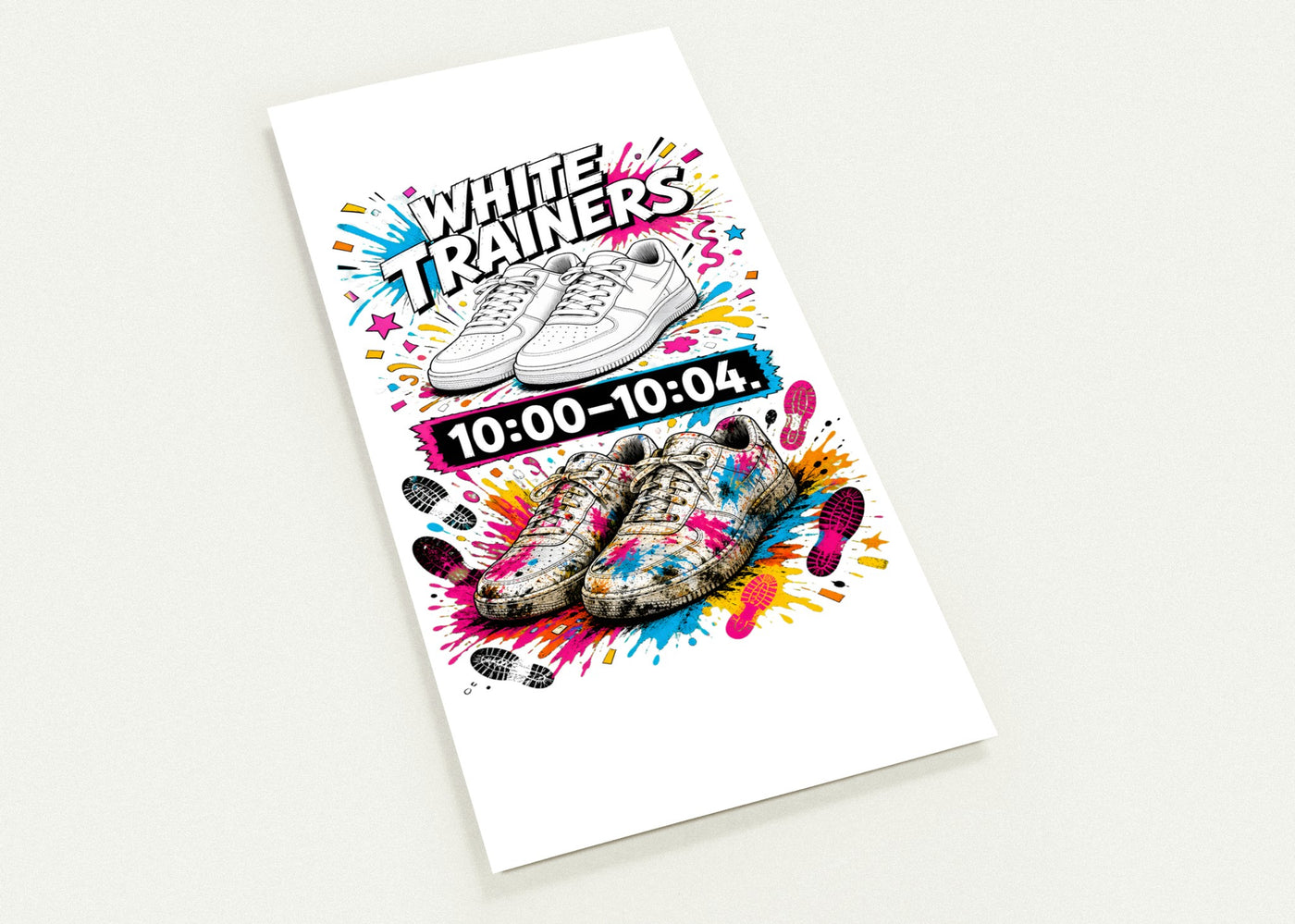 White Trainers: 10:00–10:04 Postcard Pack