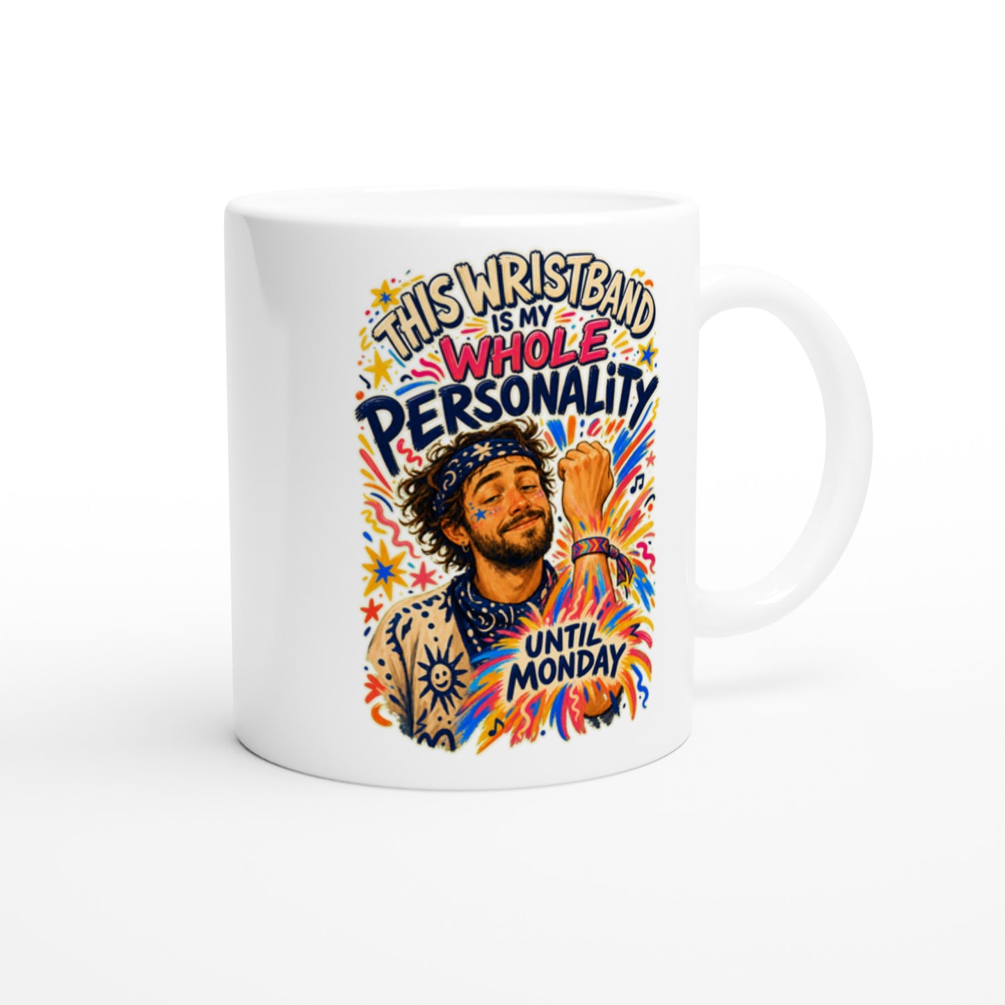 This Wristband Is My Whole Personality Until Monday Mug — product view 2