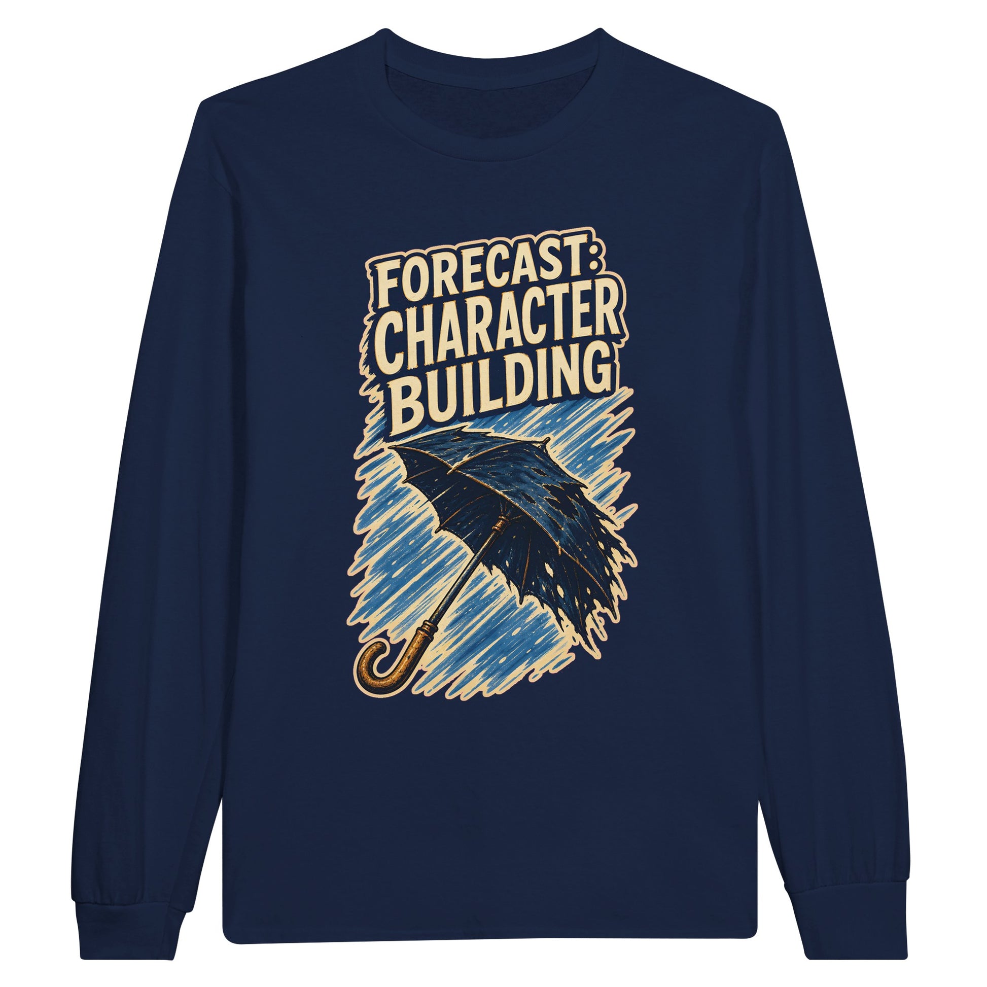 Forecast: Character Building – British Weather Long-Sleeve T-shirt — product view 11