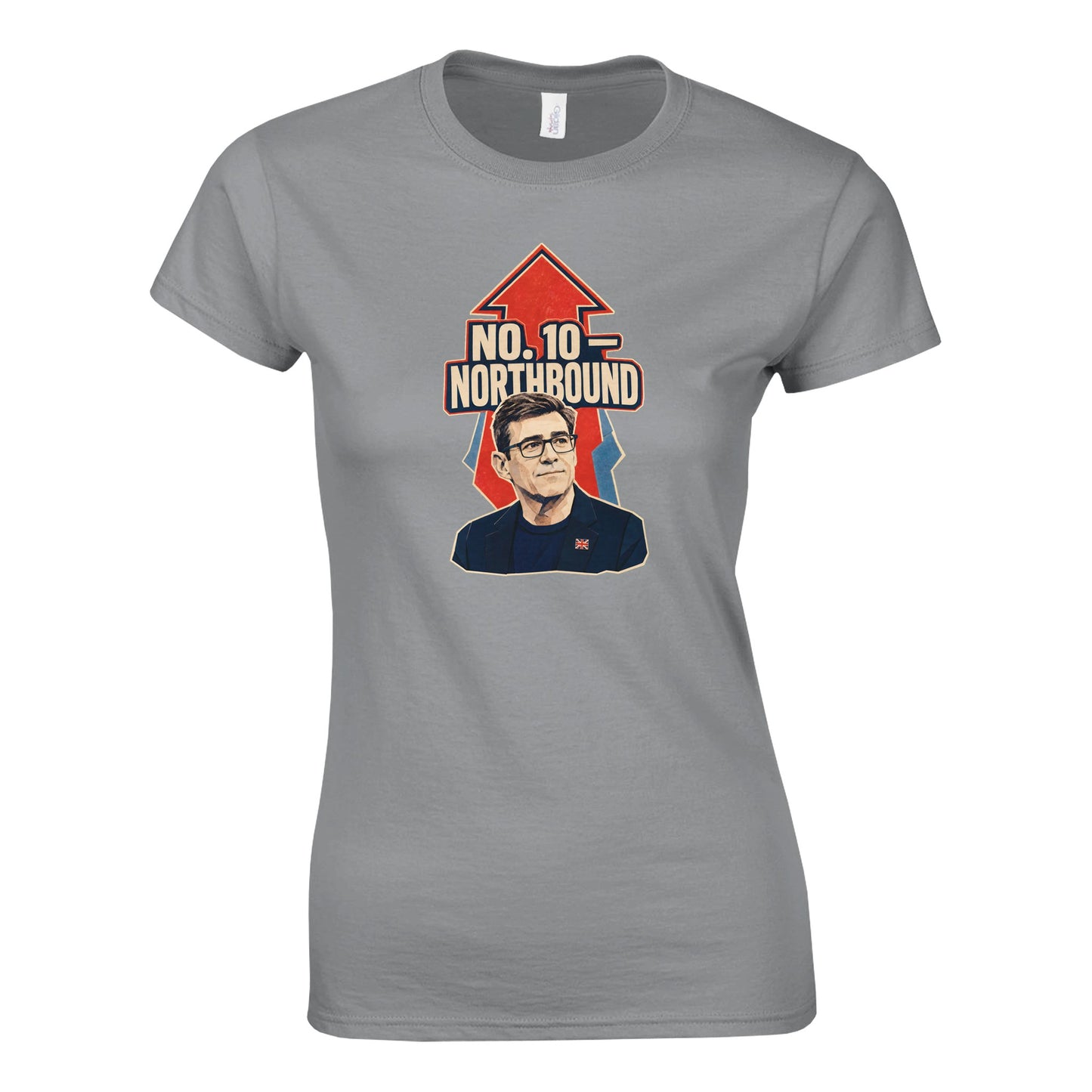No. 10 — Northbound Andy Burnham Political Satire Women's T-shirt — product view 10