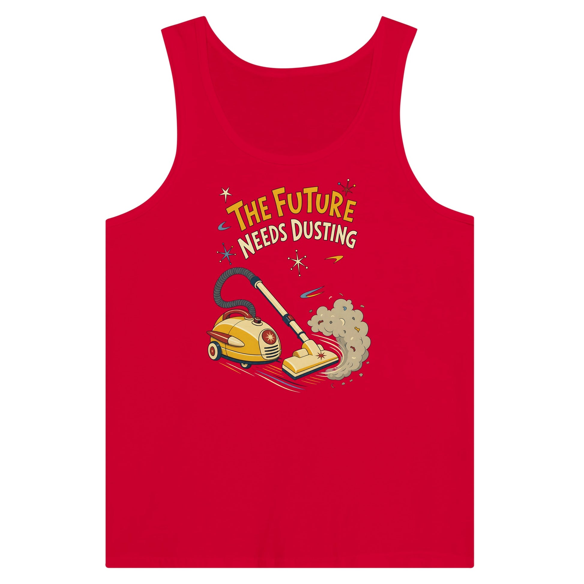 The Future Needs Dusting Premium Unisex Tank Top — product view 12