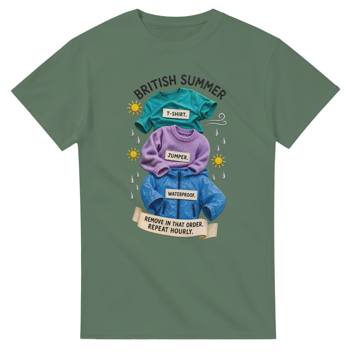 British Summer: Repeat Layers Hourly T-shirt — product view 13