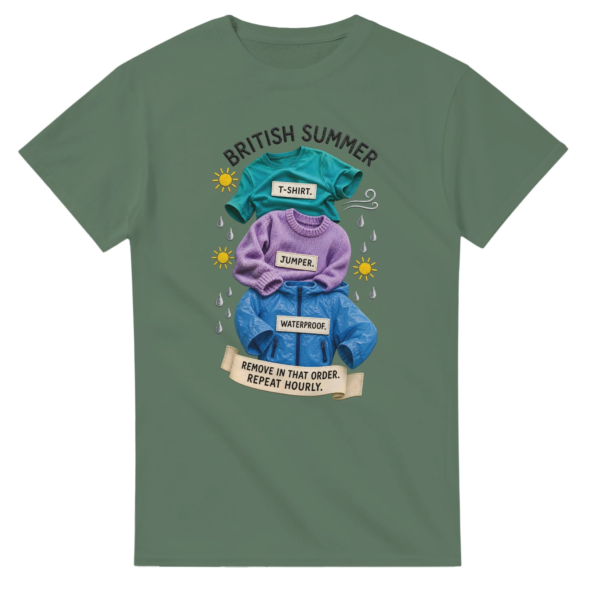 British Summer: Repeat Layers Hourly T-shirt — product view 13