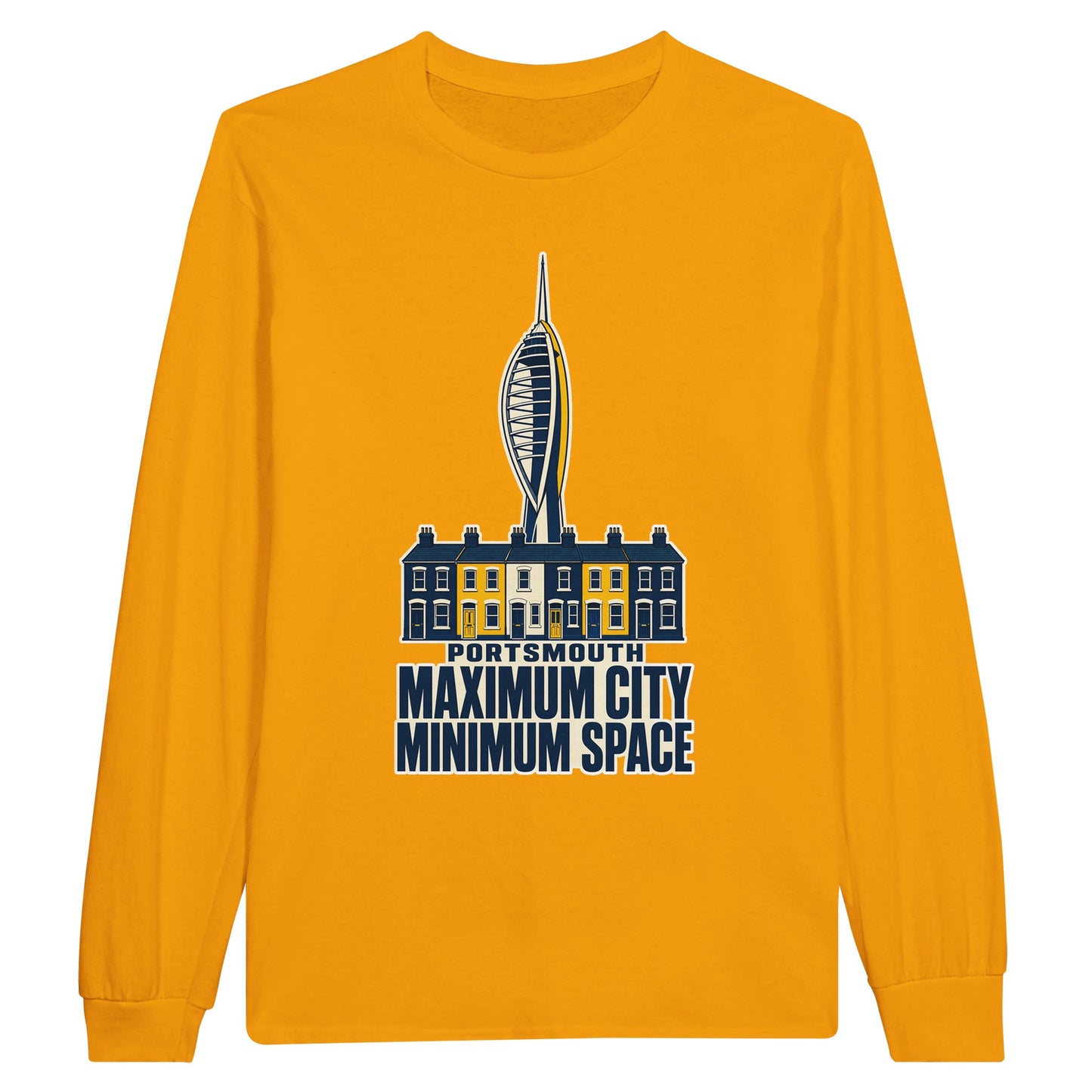Portsmouth Maximum City Minimum Space Long-Sleeve T-shirt — product view 4